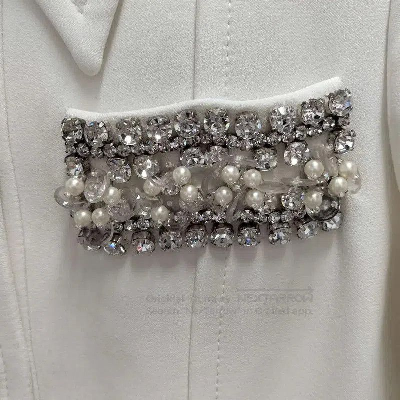 Miu Miu Miu Miu Women's White Spring Jacket with Detail . Size L / US 10 / IT 46 - 7 Thumbnail