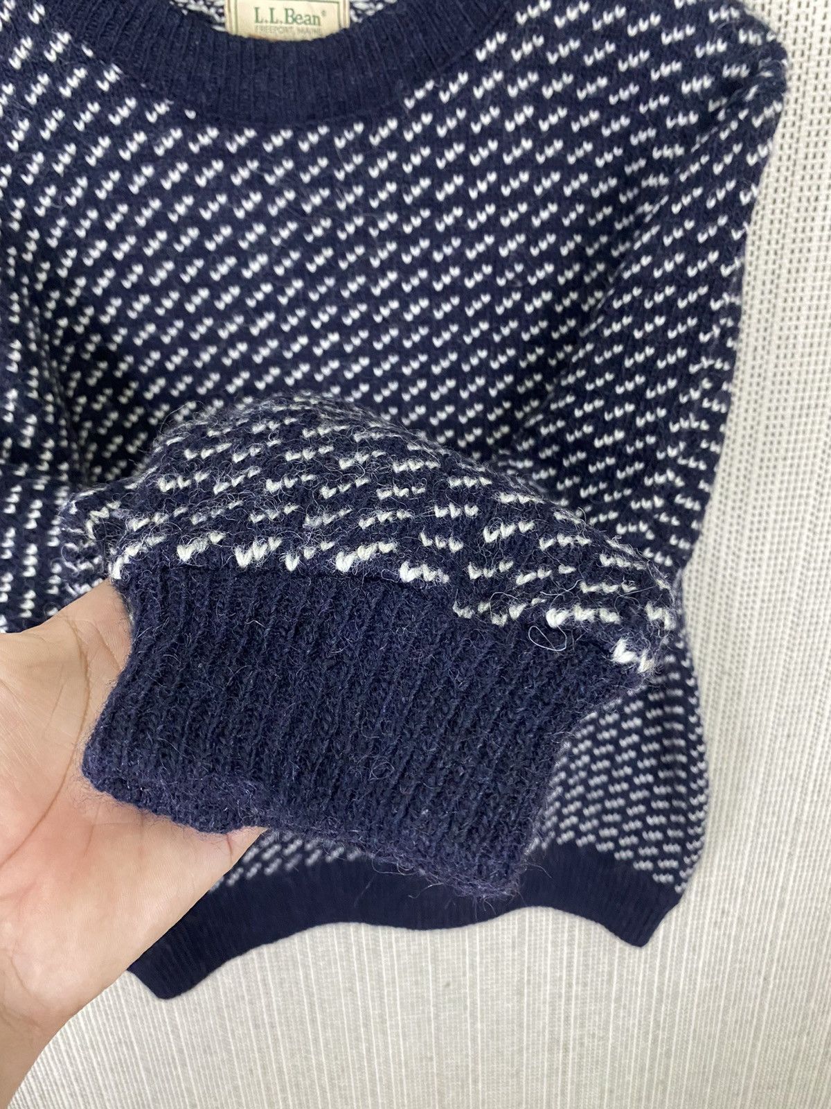L.L. Bean Vintage 80s LL bean knit sweater wool size s like L Size US S / EU 44-46 / 1 - 6 Thumbnail