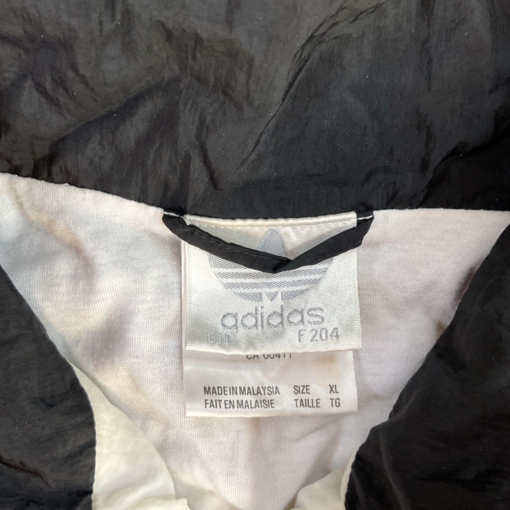 VINTAGE adidas Jacket 80s 90s Windbreaker Nylon Lined Colorblock XL Multicolor