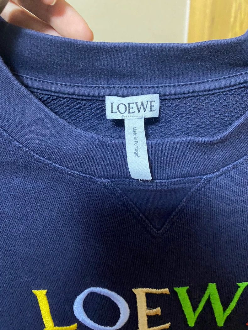 Loewe LOEWE Colorful embroidered round neck sweater Size M / US 6-8 / IT 42-44 - 4 Thumbnail