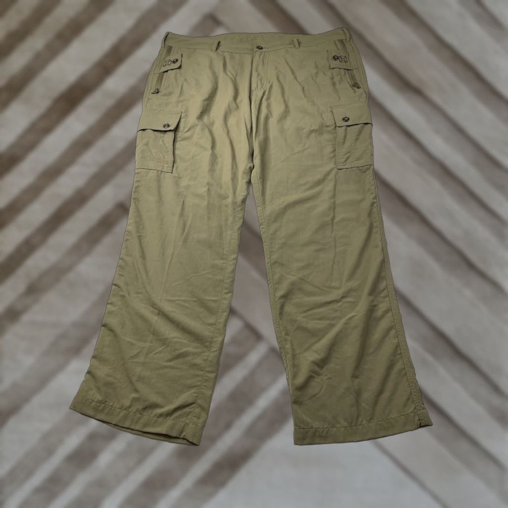 Vintage Clothing Arts P^cubed Cargo Pants Mens 40x30 Khaki Brown Tan Pockets Zip Straight Regular Size US 40 / EU 56 - 1 Thumbnail