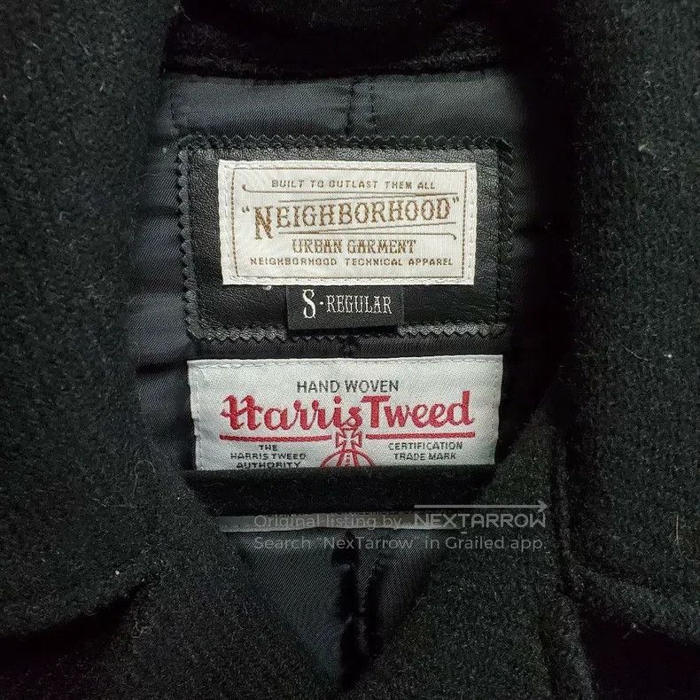 Neighborhood Neighborhood Harris Tweed Pure Wool Napoleon Short Coat Me Size US S / EU 44-46 / 1 - 2 Thumbnail