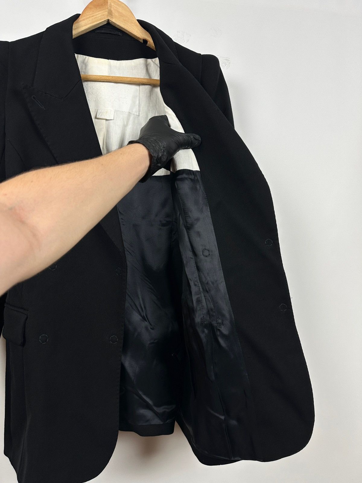 H&M × Maison Margiela Maison Martin Margiela x H&M Pagoda Shoulder Wool Blazer Size XL / US 12-14 / IT 48-50 - 17 Thumbnail