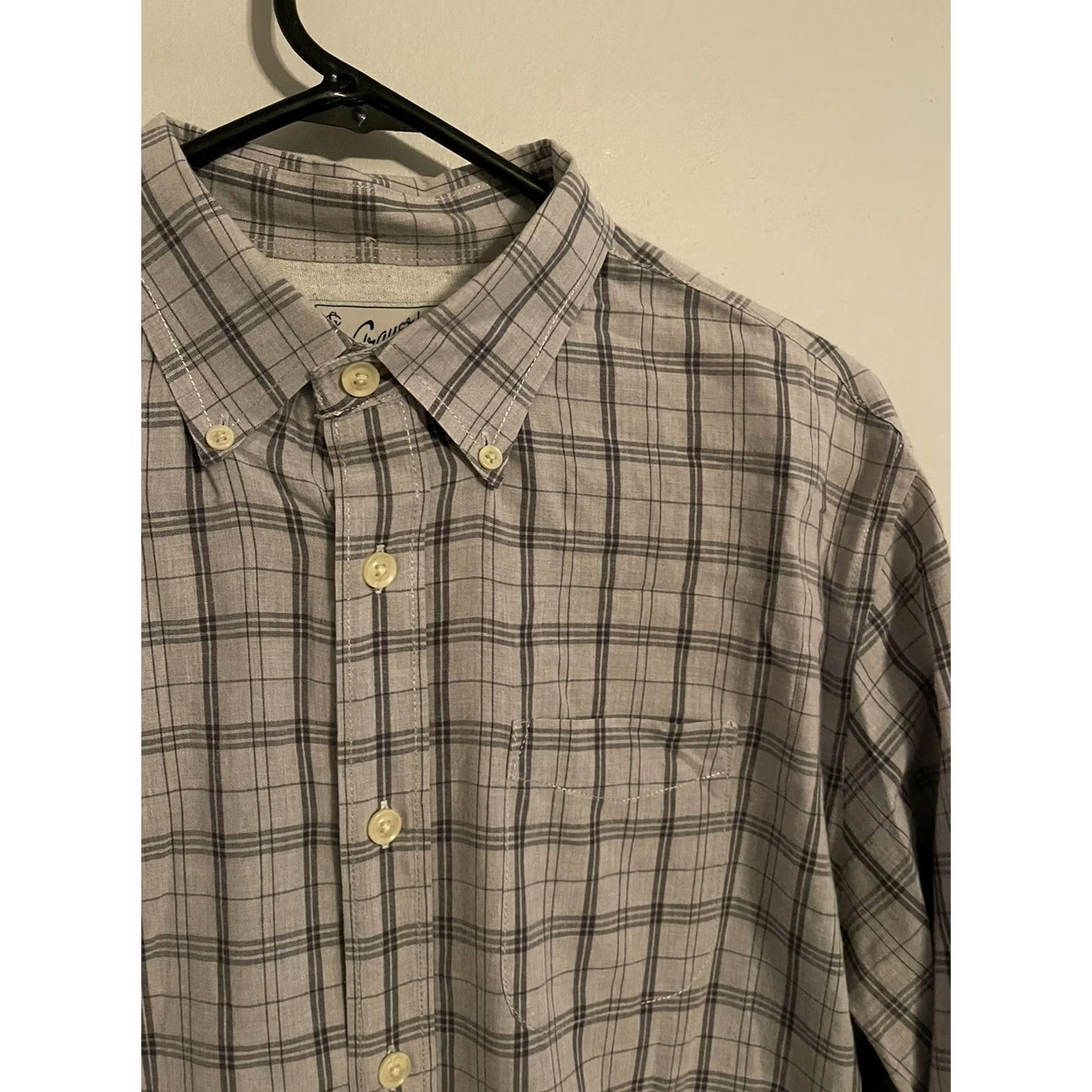 Grayers Grayers Clothiers Shirt Light Gray Plaid Button Up Casual Dress Shirt L/S Men's L Size US L / EU 52-54 / 3 - 2 Thumbnail