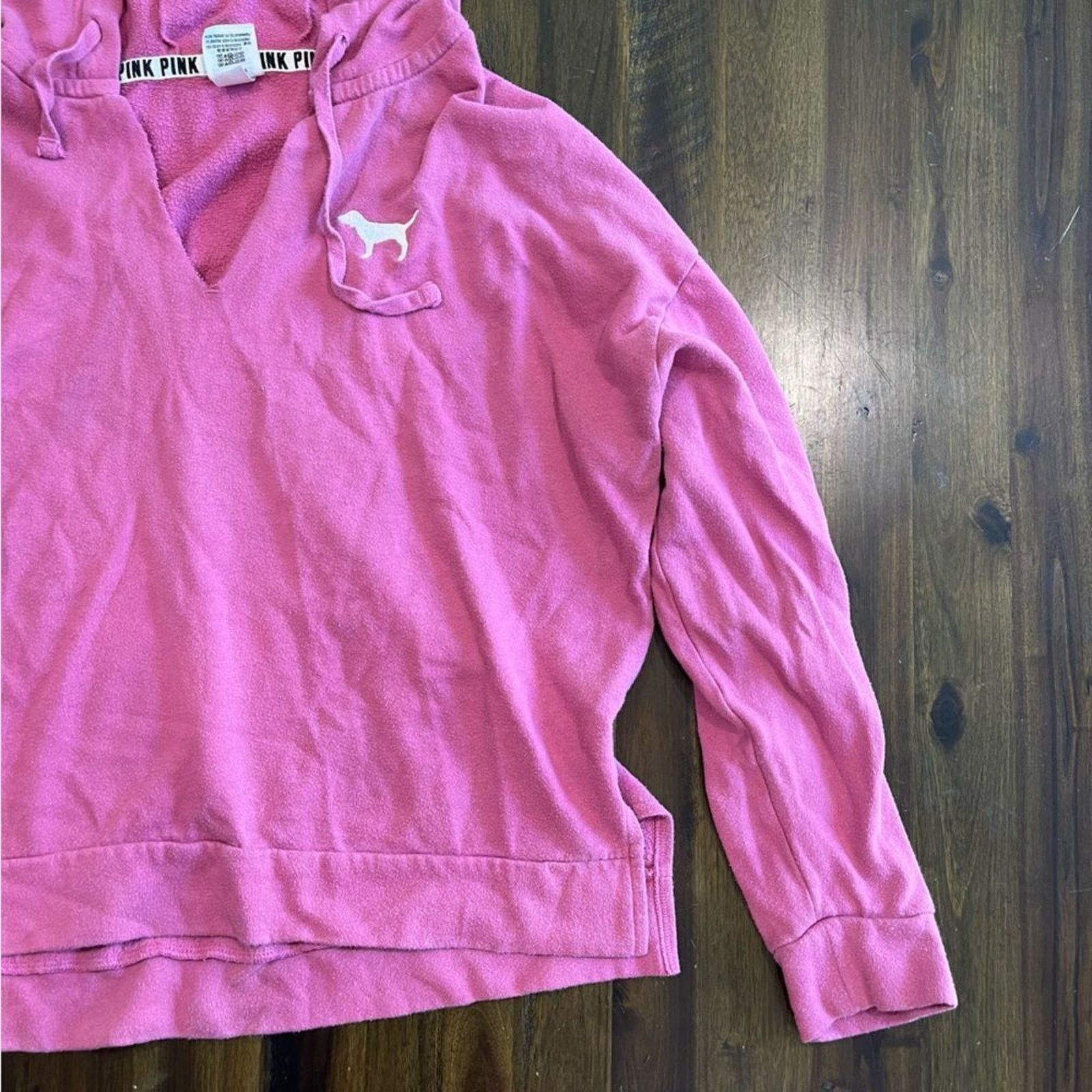 Vintage Victoria’s Secret PINK Pullover Hoodie Medium Size M / US 6-8 / IT 42-44 - 4 Thumbnail