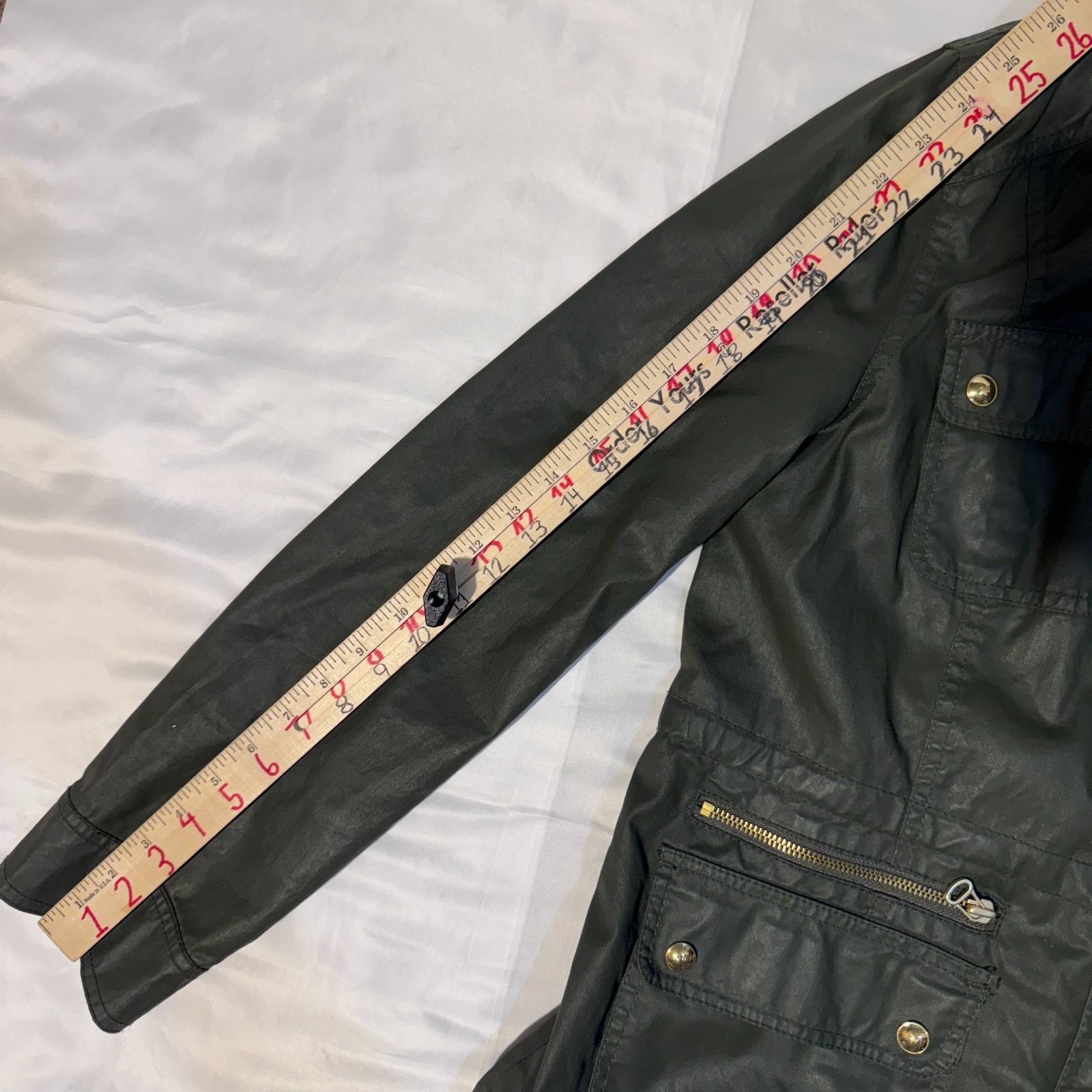 Tommy Hilfiger Tommy Hilfiger Lightweight Olive Green Waxed Utility Militar Size XL / US 12-14 / IT 48-50 - 7 Thumbnail