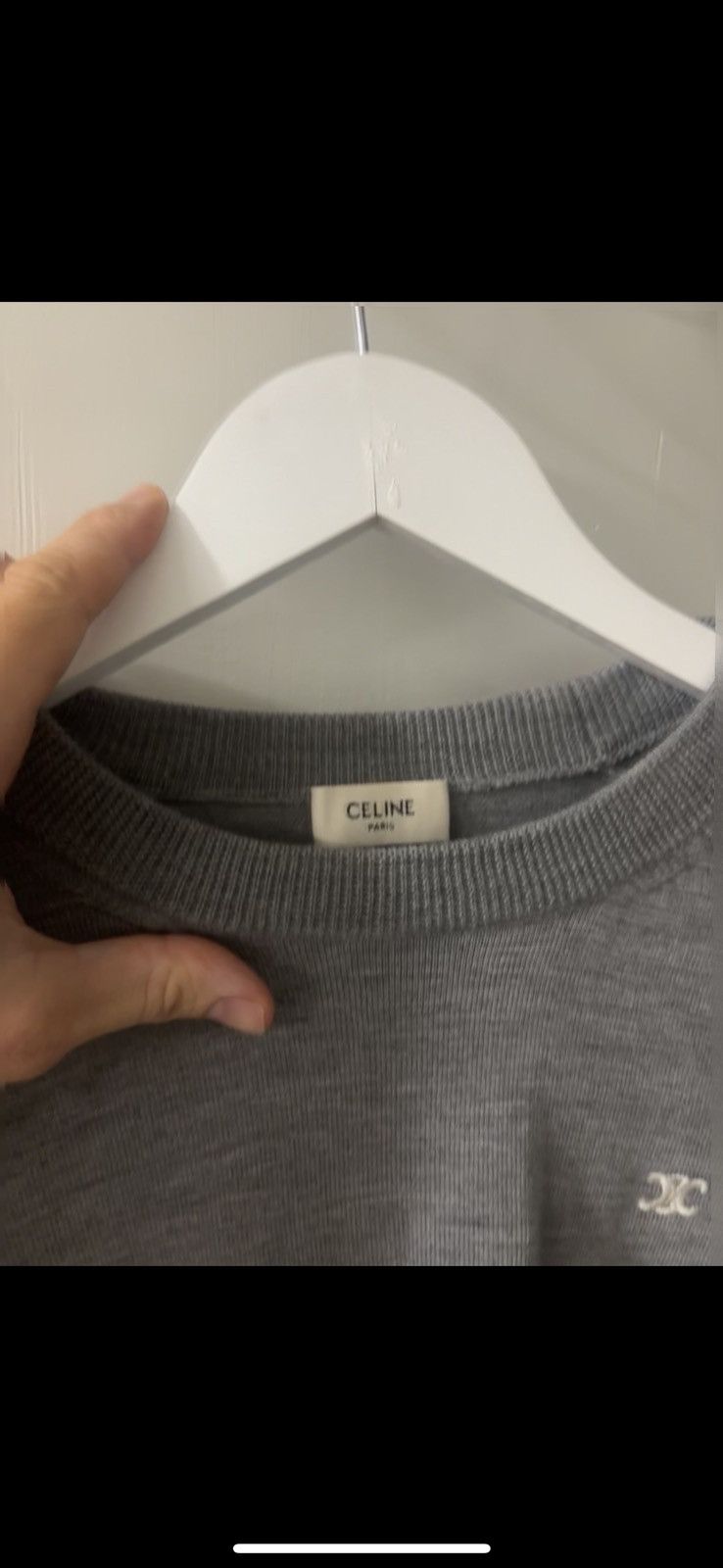 Celine Logo sweater Size US L / EU 52-54 / 3 - 6 Thumbnail