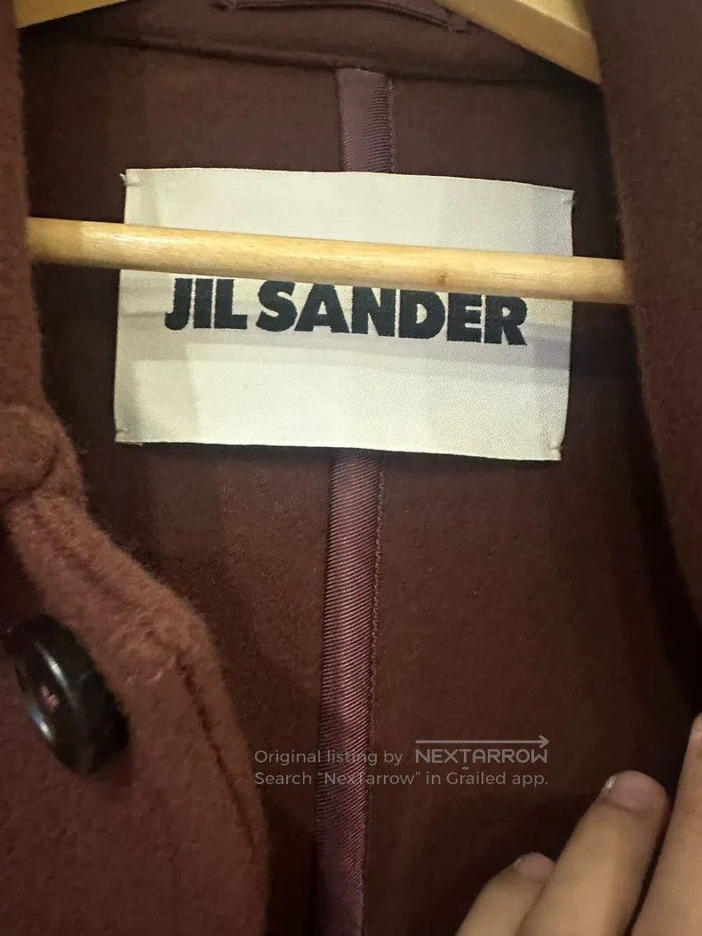 Jil Sander Jil Sander size 52 Wine Red Wool Coat with Cashmere Size L / US 10 / IT 46 - 3 Thumbnail
