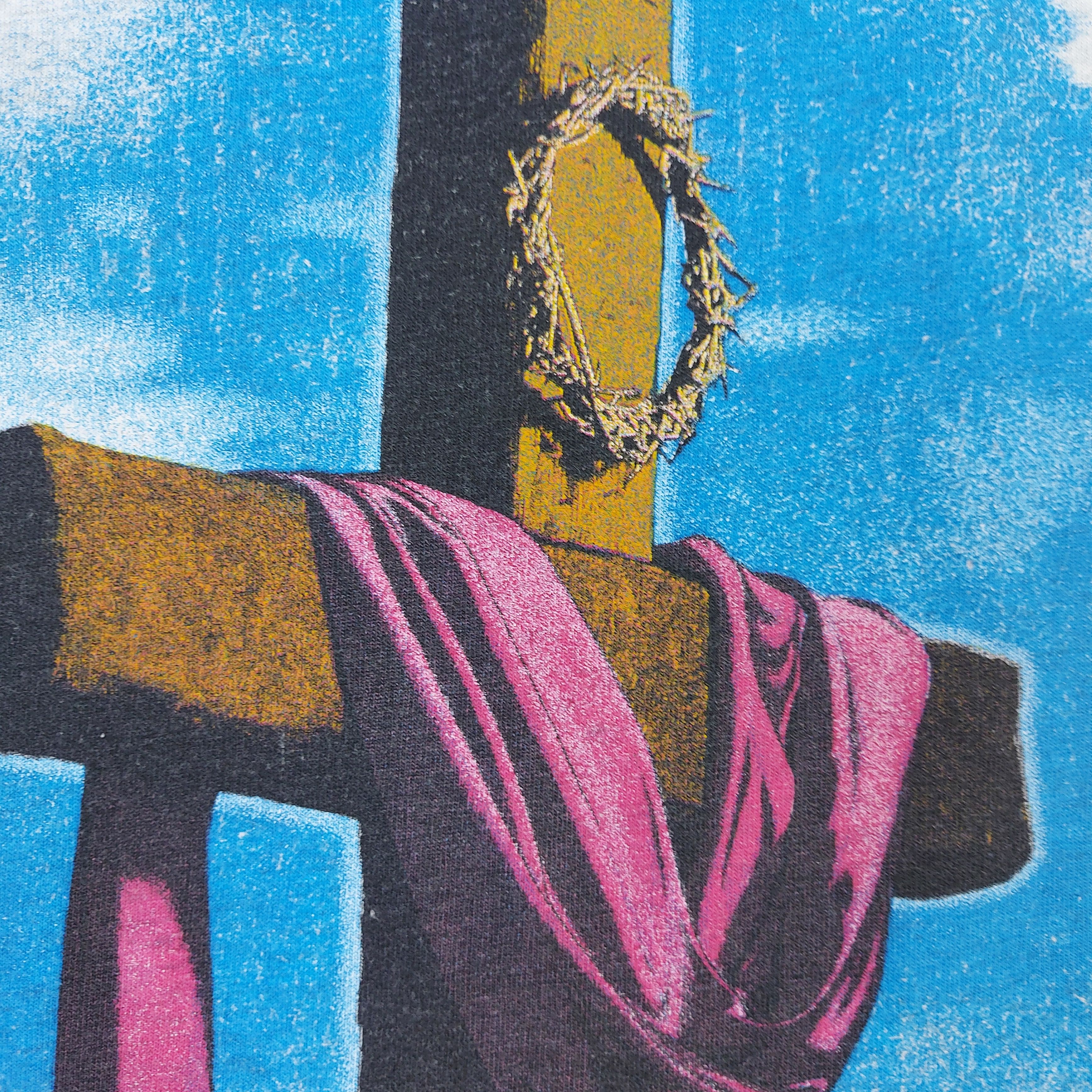 Other Vintage 90s Jesus Cross Religious TEE Size US XL / EU 56 / 4 - 4 Thumbnail