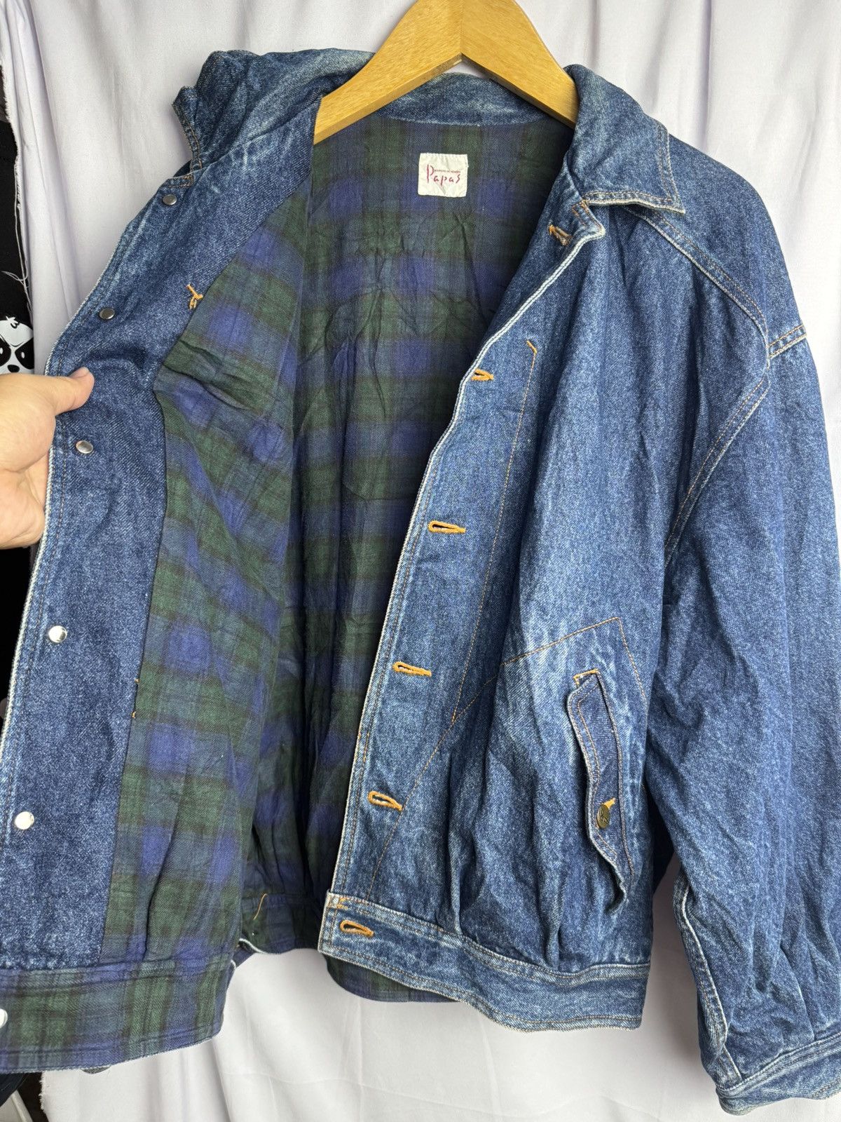 Hysteric Glamour Papas Maniere De Heming Denim Jacket Vintage Style Size US L / EU 52-54 / 3 - 4 Thumbnail