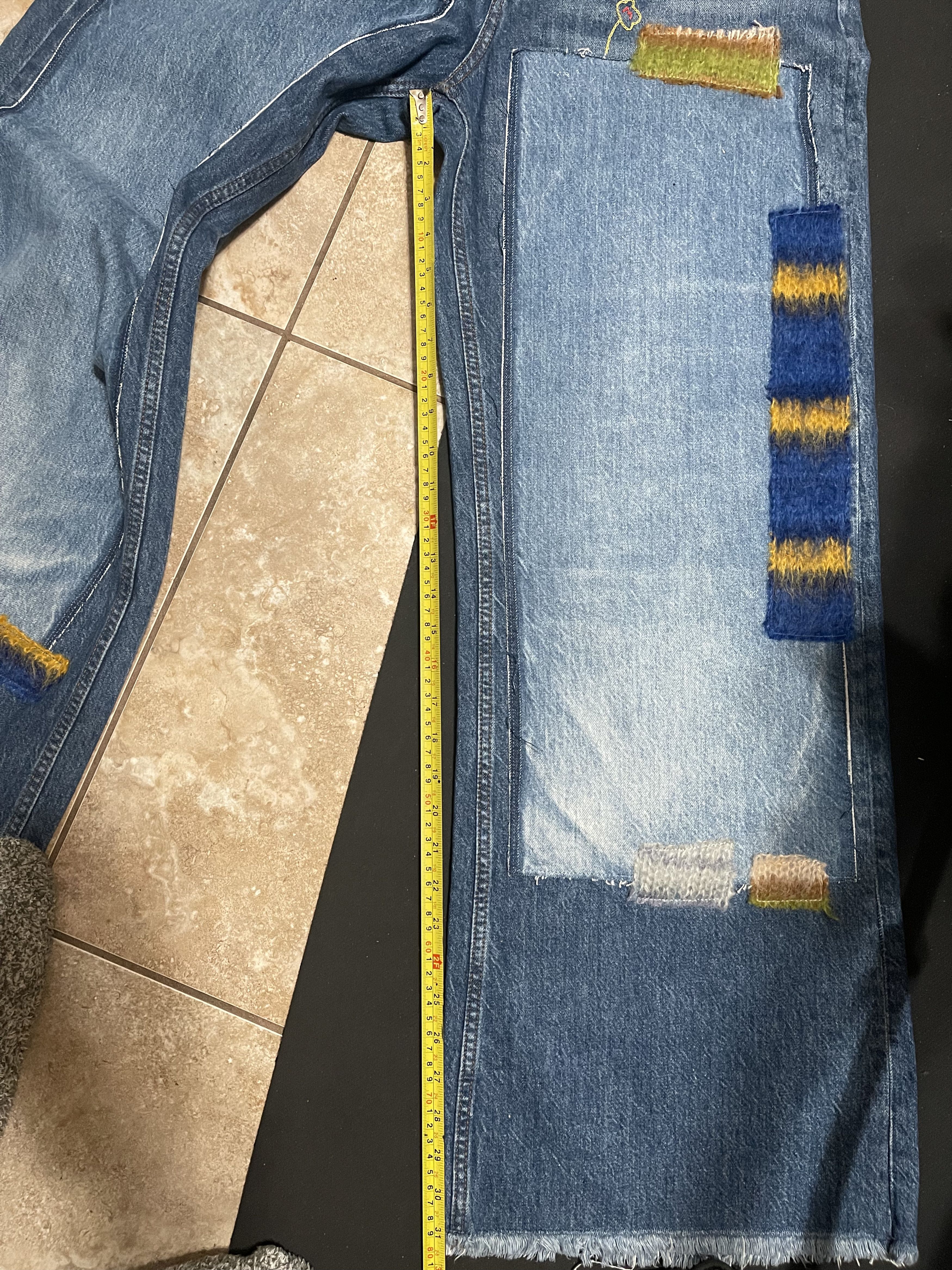 Marni Marni Jeans With Mohair Patches - Iris Blue Size US 34 / EU 50 - 3 Thumbnail