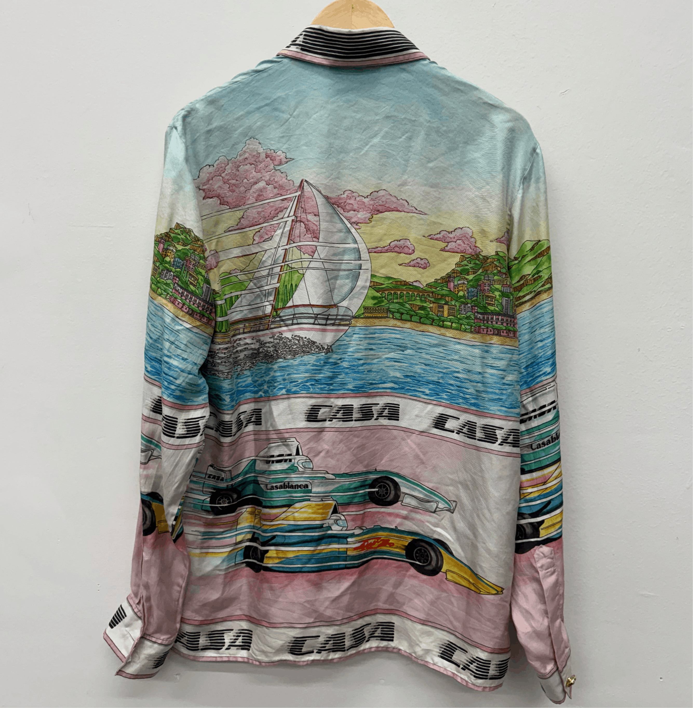 Casablanca Casablanca Art of Racing Silk Button Shirt - Size M Size US M / EU 48-50 / 2 - 2 Thumbnail