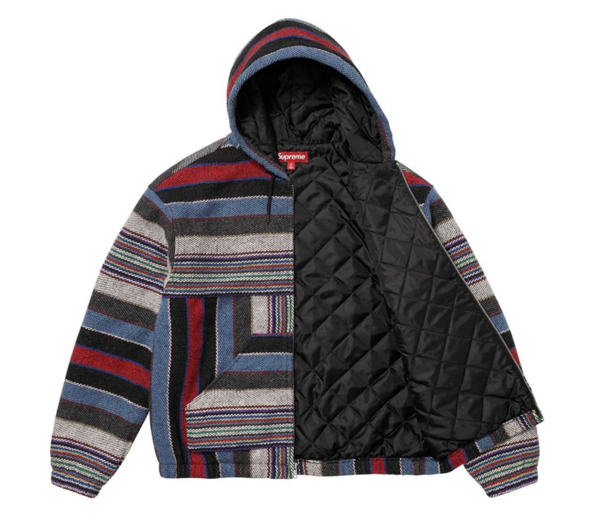 Supreme Supreme Woven striped Hooded Jacket Size US M / EU 48-50 / 2 - 2 Thumbnail