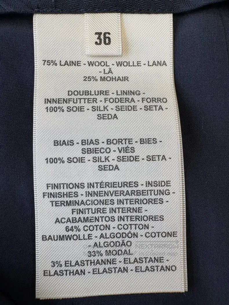 Hermes Hermes Black leather buttoned half-wrap half-skirt Size 24" / US 00 / IT 34 - 9 Thumbnail
