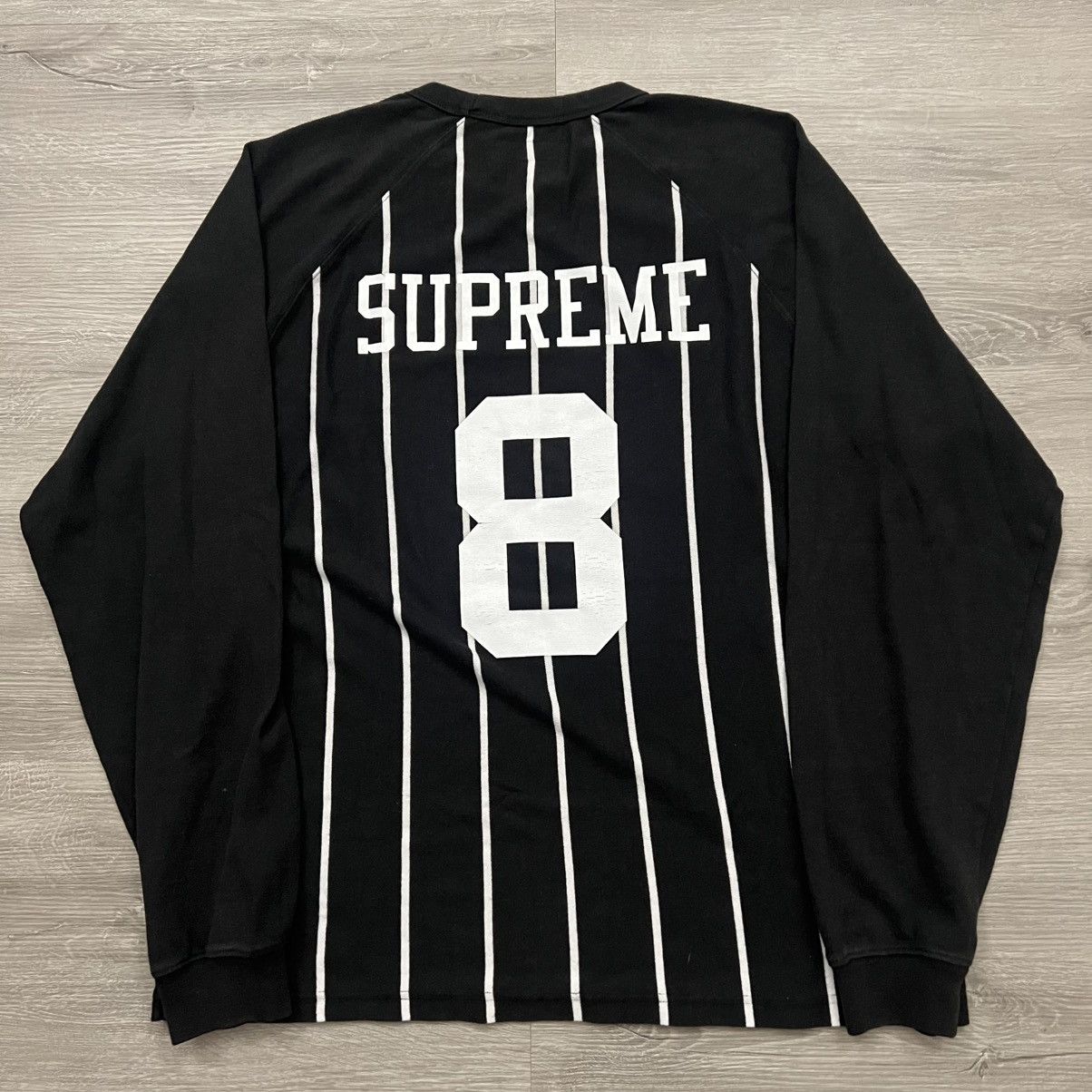 Supreme Supreme Striped Raglan Shirt Size US L / EU 52-54 / 3 - 7 Thumbnail