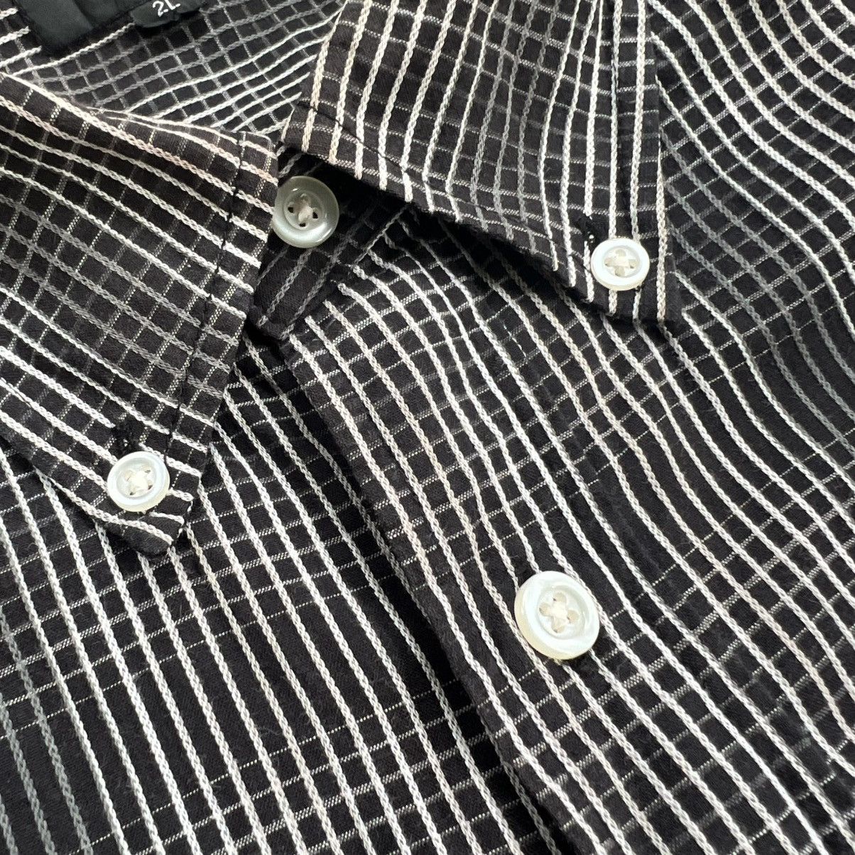 Yohji Yamamoto Vintage Sacsny by Yohji Yamamoto Gingham Long Sleeve Shirt Size US XL / EU 56 / 4 - 4 Thumbnail