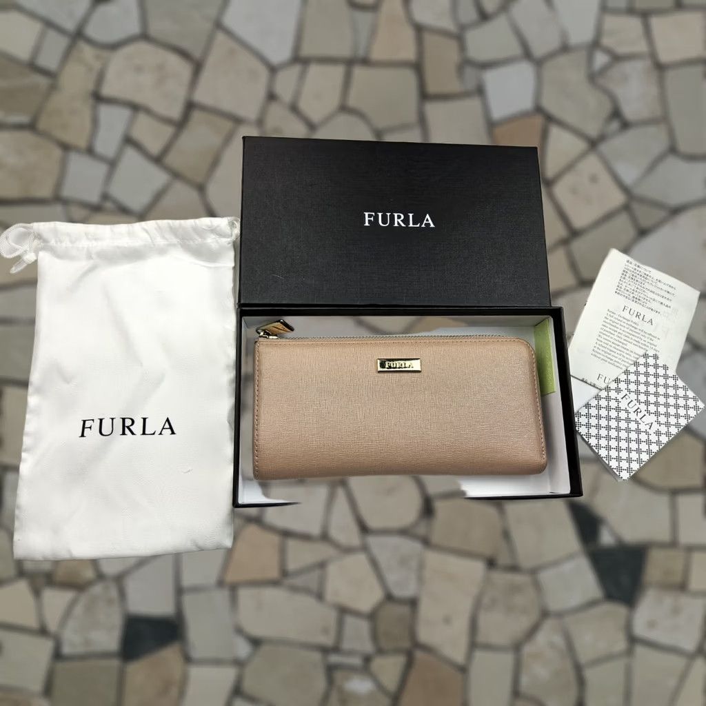 Furla Furla Wallet Leather Zip-Around Corner Full Size with Dustbag & Box Pink Womens Size ONE SIZE - 1 Thumbnail