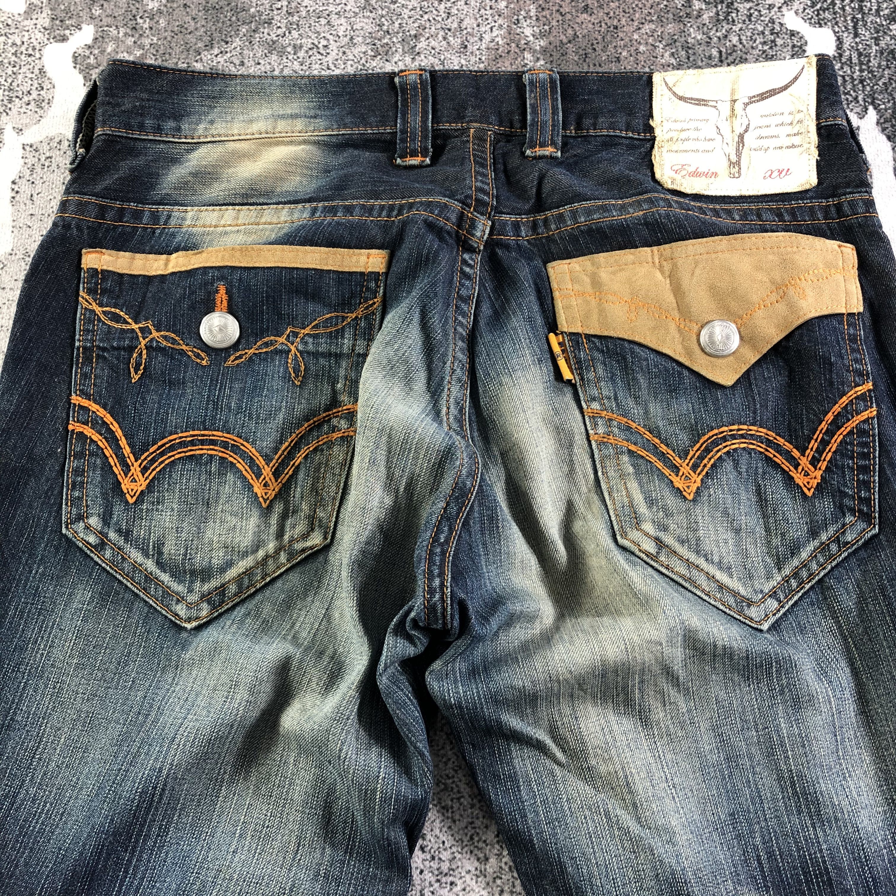Edwin Distress Edwin XV Jeans Rusty Blue Denim KJ2427 Size US 32 / EU 48 - 4 Thumbnail