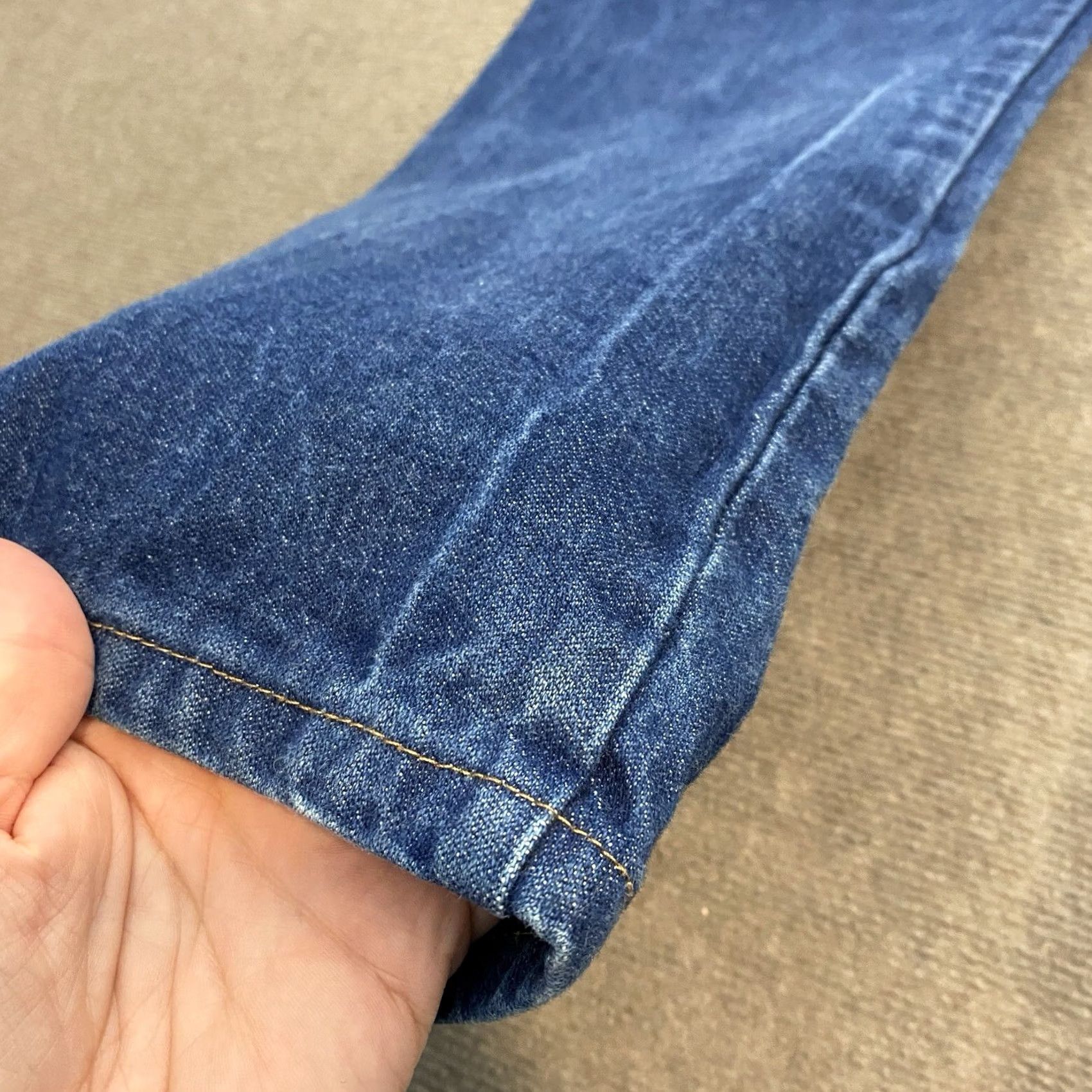 Wrangler VINTAGE Wrangler Jeans Mens 38x30 Blue 13MWZ Cowboy Cut Western Distressed USA Cowboy Hat? Size US 38 / EU 54 - 3 Thumbnail