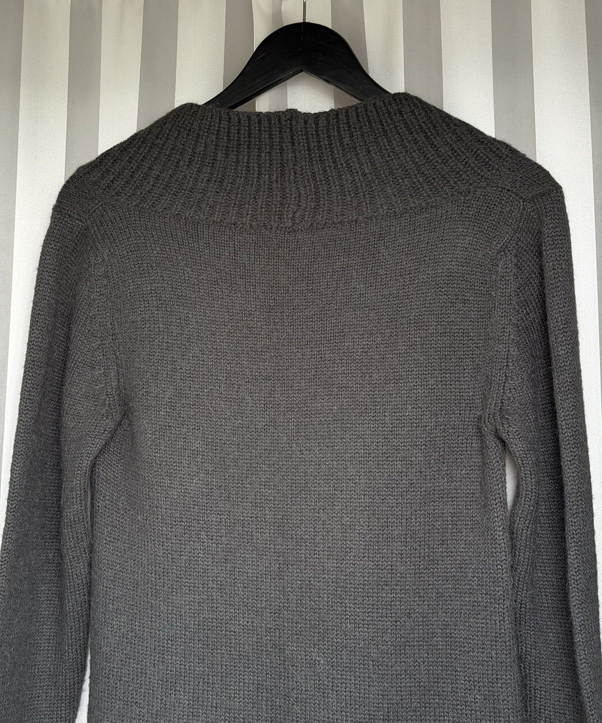 Chloe CHLOÉ Wide Neck Alpaca Wool Sweater knit runway phoebe philo Size M / US 6-8 / IT 42-44 - 6 Thumbnail