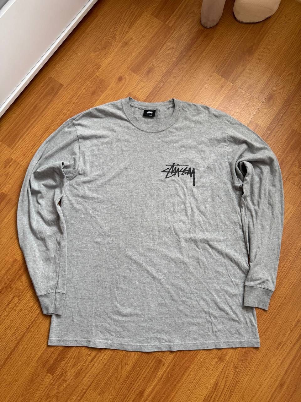 Stussy Stussy Long Sleeve Big Logo Y2K Drill Size Lk Size US L / EU 52-54 / 3 - 1 Thumbnail