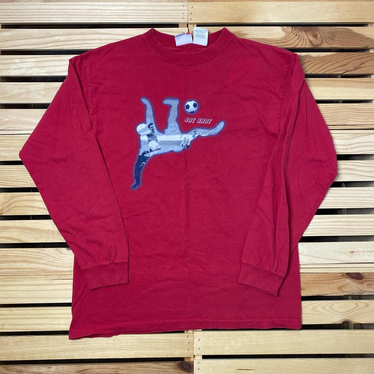Arizona Jean Co. Vintage Arizona Jeans Co. Red Soccer Tee Size Medium Size US M / EU 48-50 / 2 - 1 Thumbnail