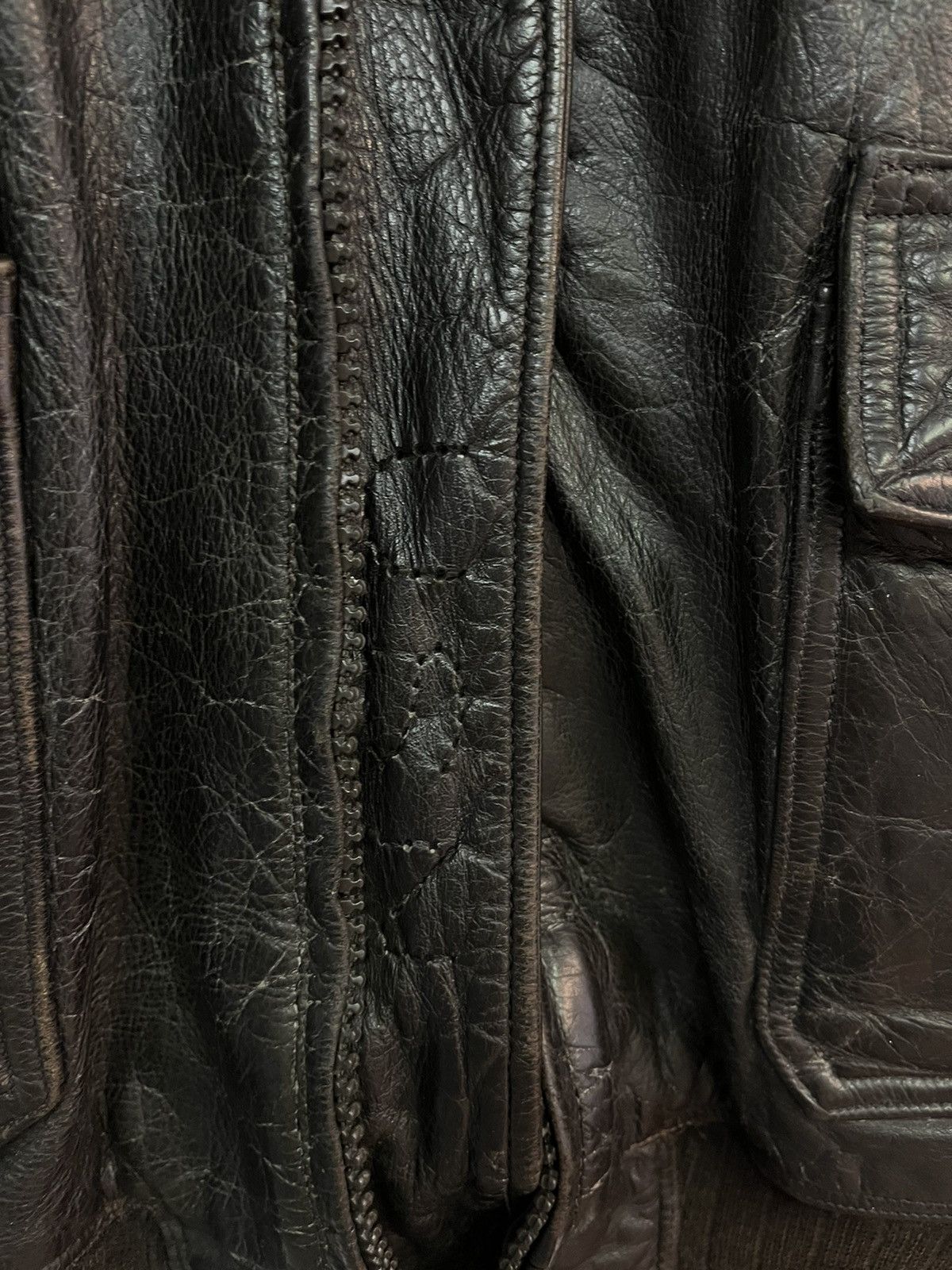 Vintage 70’s US Navy Flight Leather Bomber Jacket Size US M / EU 48-50 / 2 - 6 Thumbnail