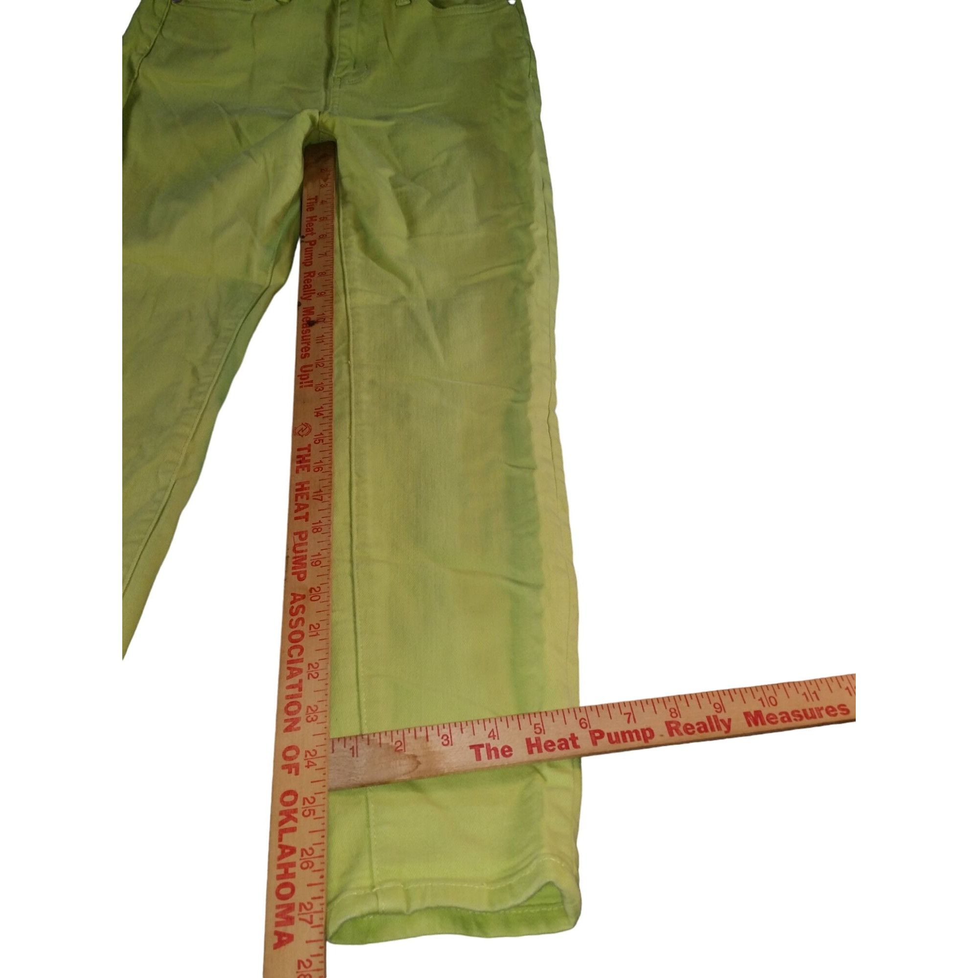 Judy Blue Judy Blue Los Angeles Jeans Women Sz 5/27 Slim Fit Lime Gree Size 27" / US 4 / IT 40 - 5 Thumbnail
