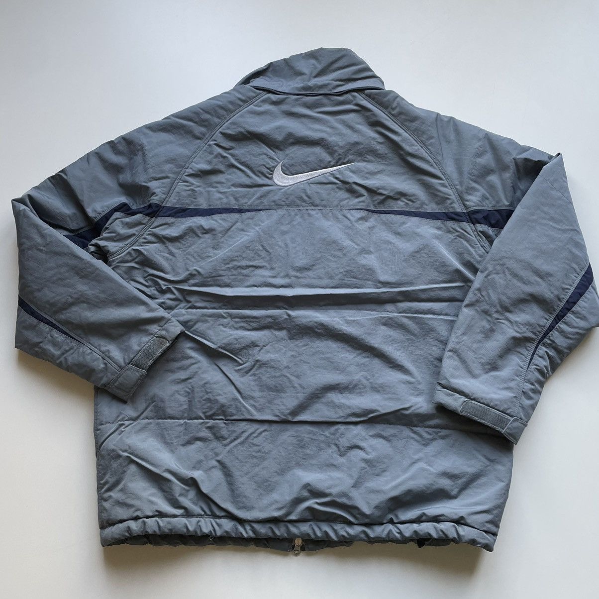 image of 2000S Nike Embroidered Puffer Jacket XL in Blue, Men's