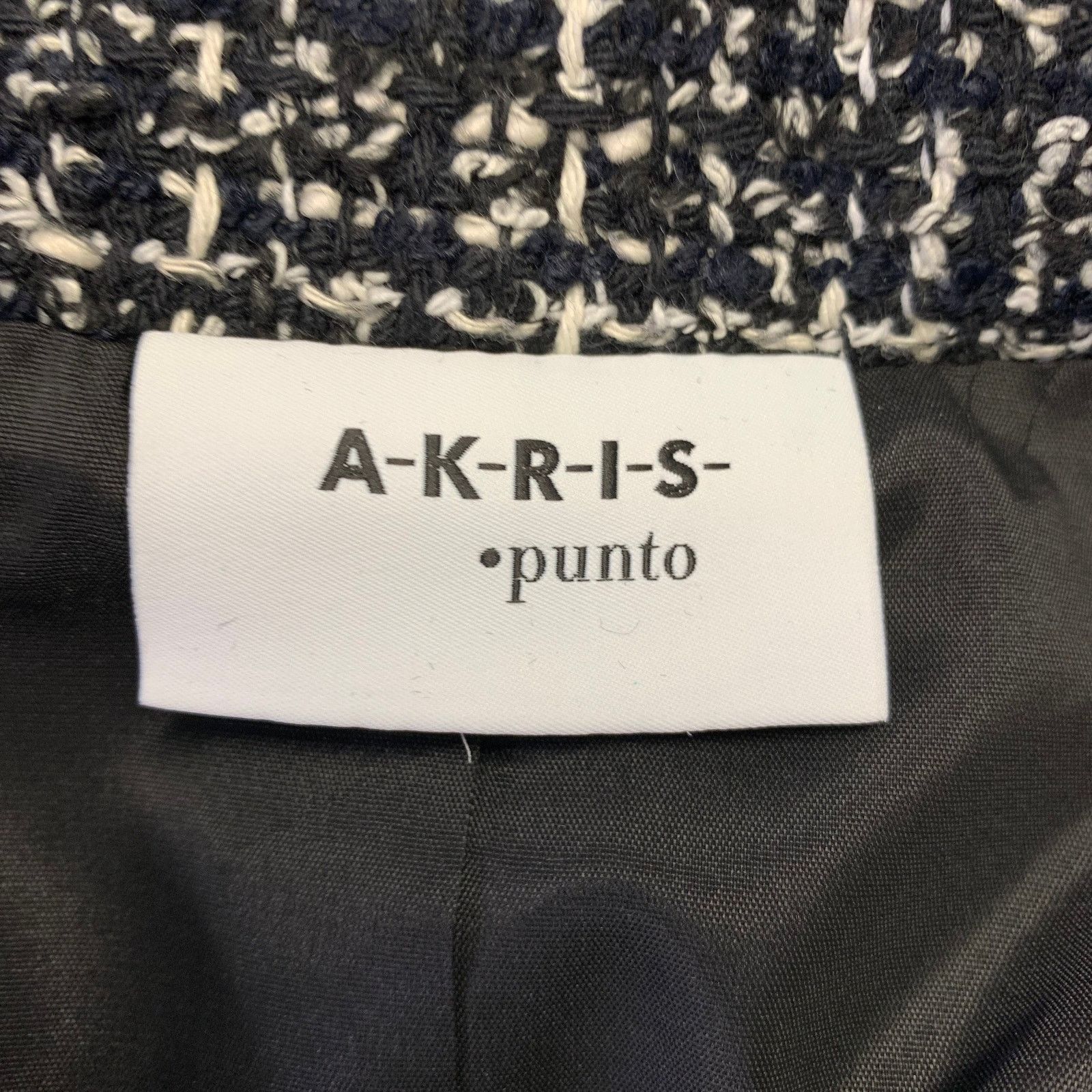 Akris AKRIS Size L Black White Polyester Blend Sleeveless Vest Size US L / EU 52-54 / 3 - 5 Thumbnail