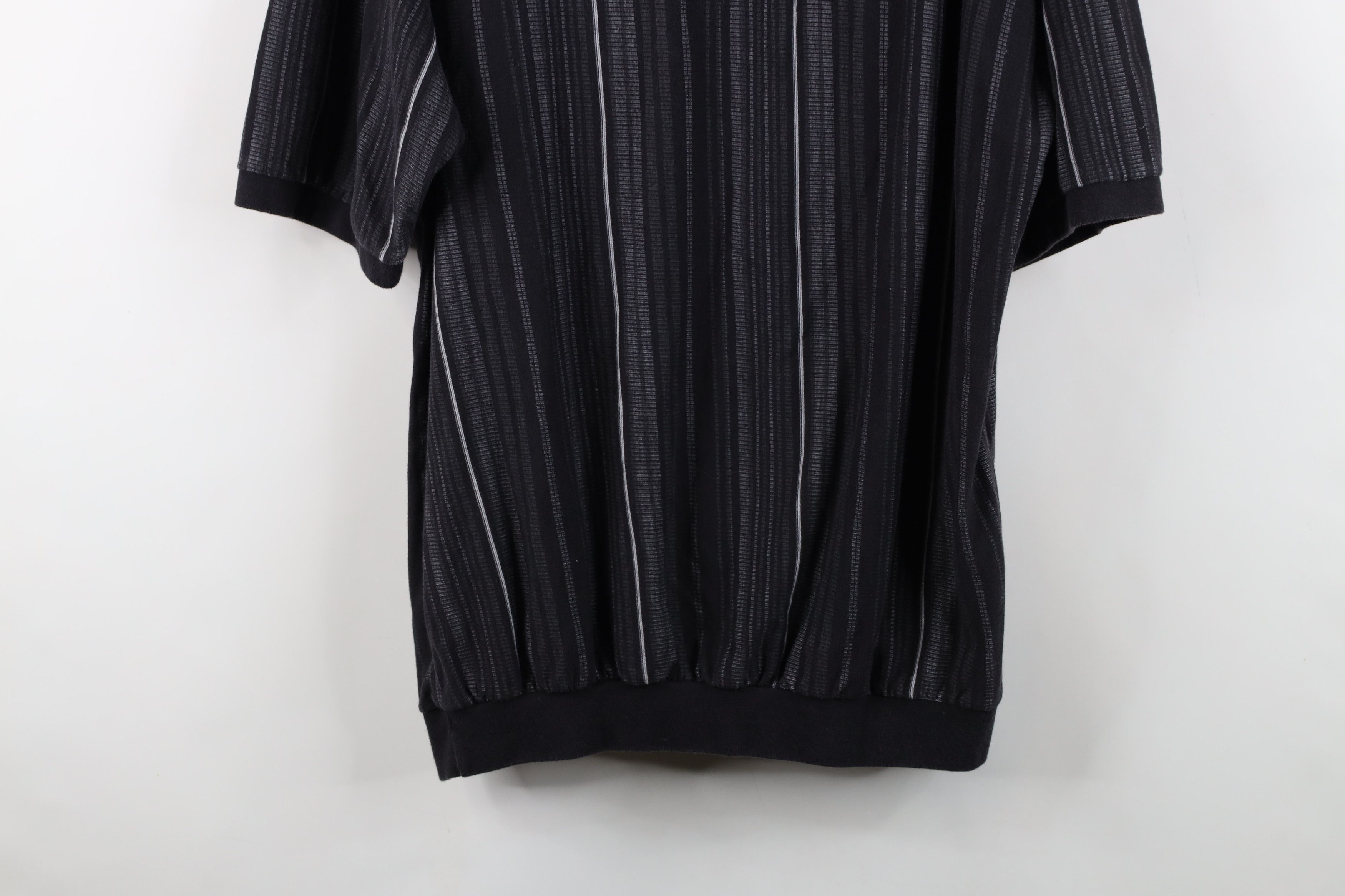 Vintage Vintage 90s Streetwear Collared Pullover Polo Shirt Black Size US XL / EU 56 / 4 - 12 Thumbnail