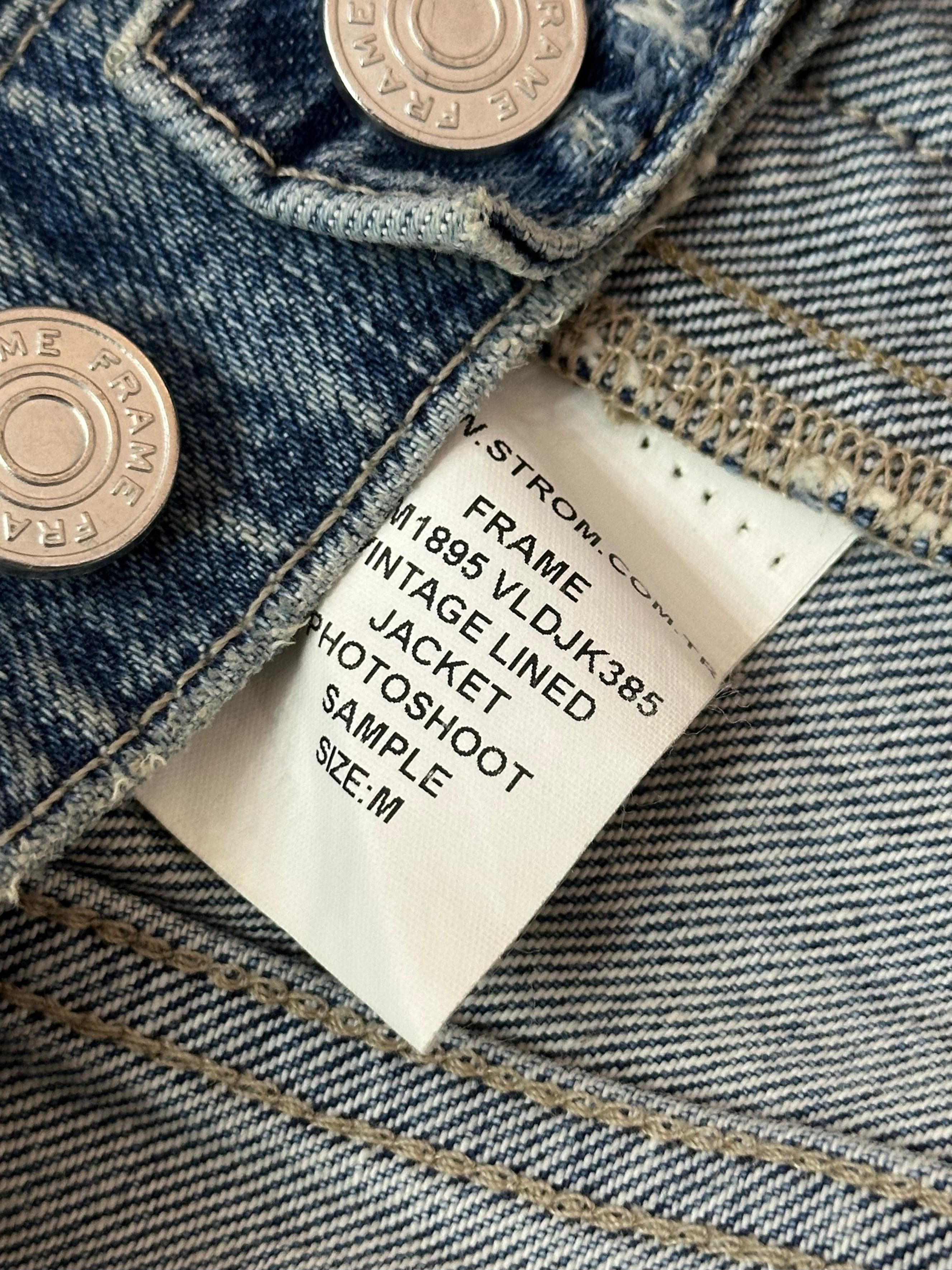 Frame CC000013 Frame Distressed Denim Trucker Jacket in Blue Size US M / EU 48-50 / 2 - 7 Thumbnail