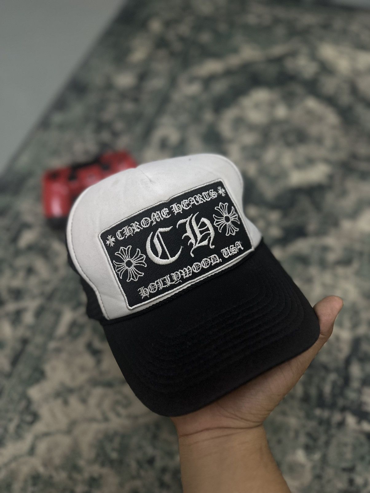 Chrome Hearts OG VINTAGE CHROME HEARTS TRUCKER HAT 🥷🏻 Size ONE SIZE - 14 Thumbnail