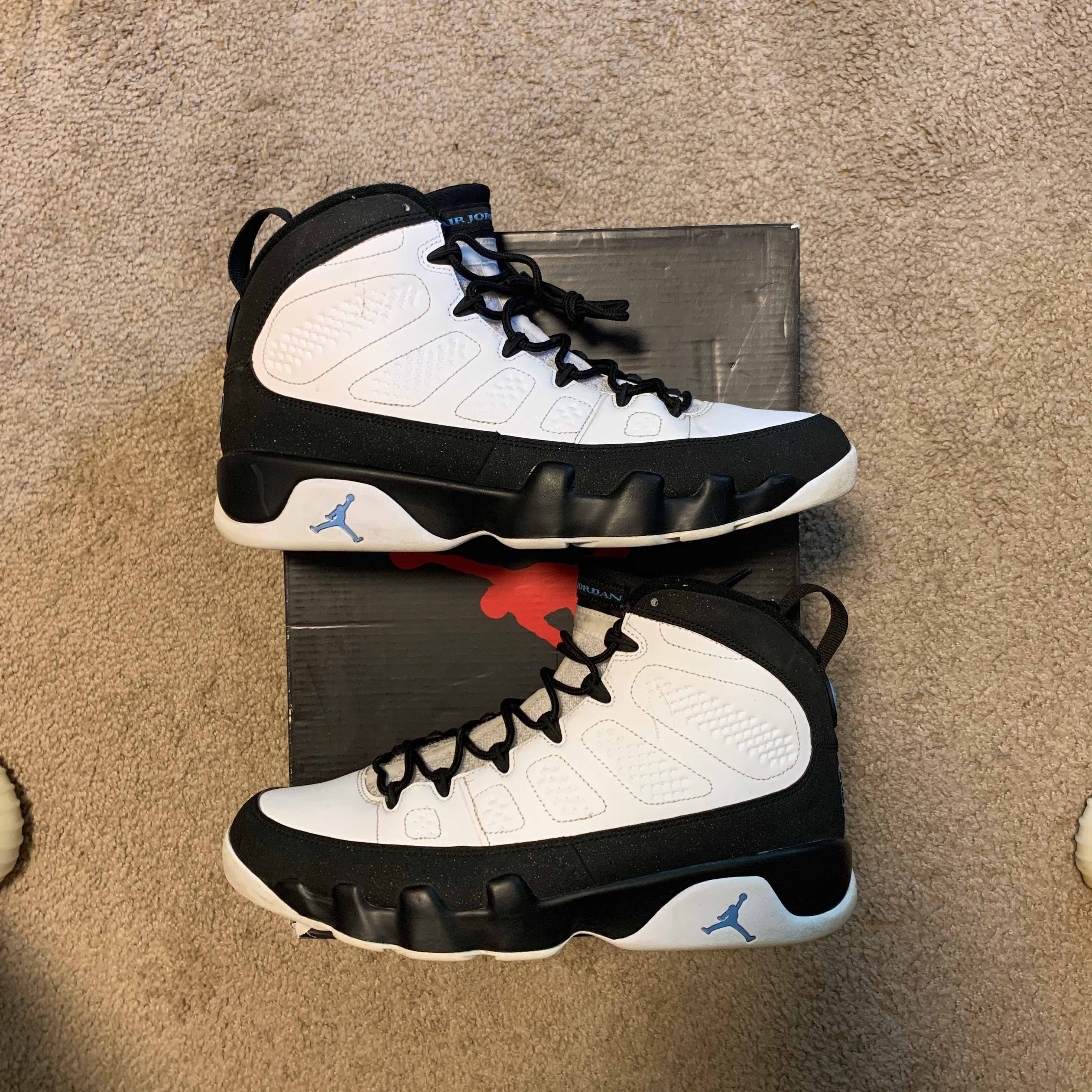 Nike Air Jordan 9 Retro GS “University Blue/UNC” 2020 Air Jordan 9 Retro University Blue Size 9 | Mercari main image 4