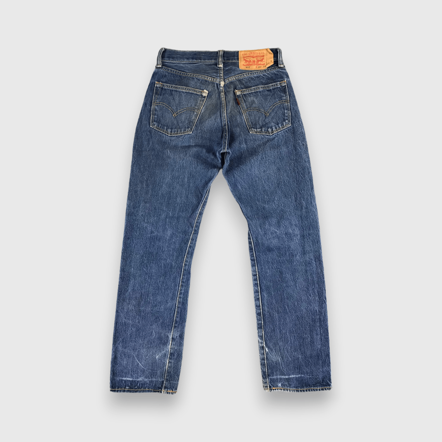 Levi's Blue Wash Levis 501 Jeans-J389 Size US 28 / EU 44 - 2 Thumbnail