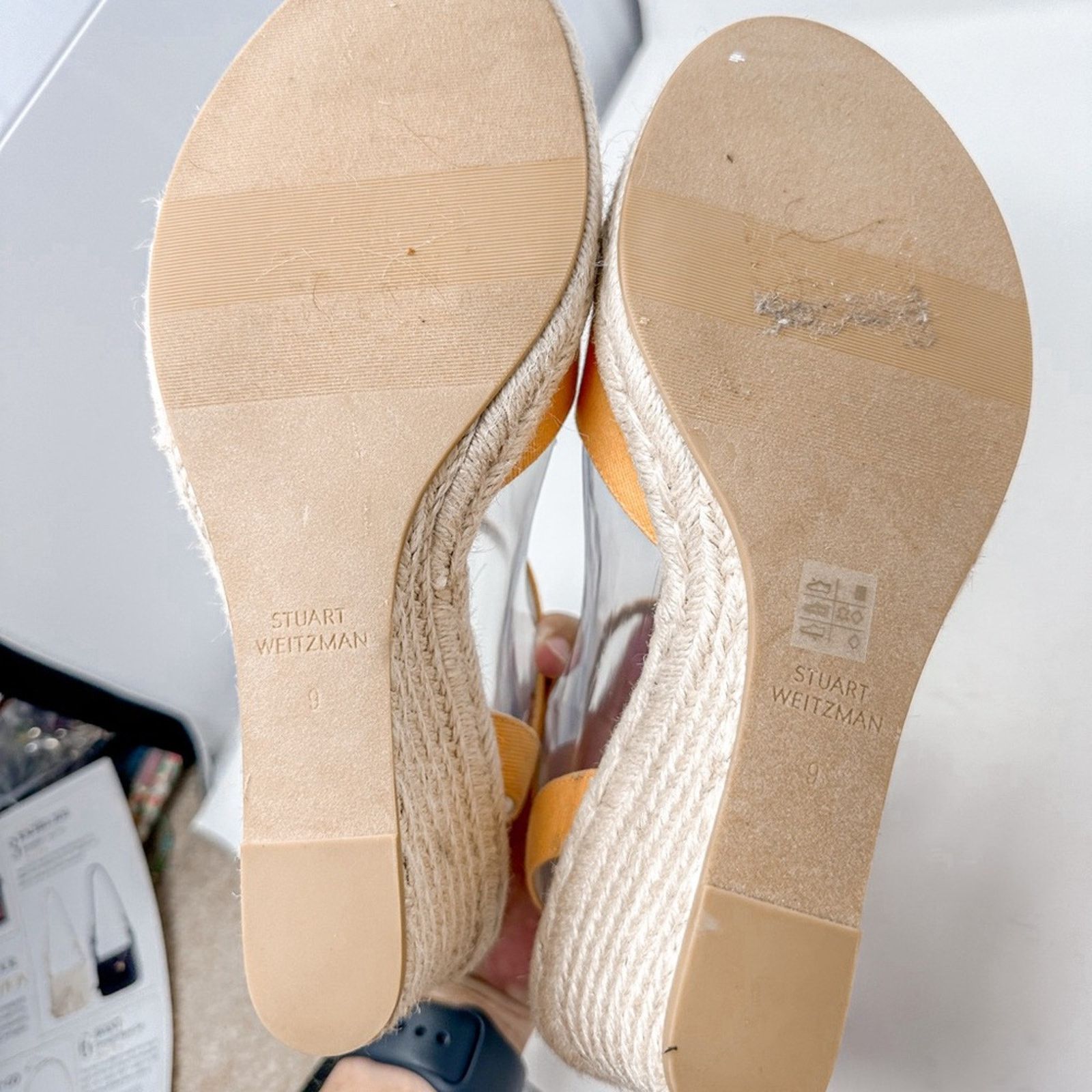 Stuart Weitzman Stuart Weitzman Mango Espadrille Wedge Sandal, NEW, Size 9 Size US 9 / IT 39 - 8 Thumbnail