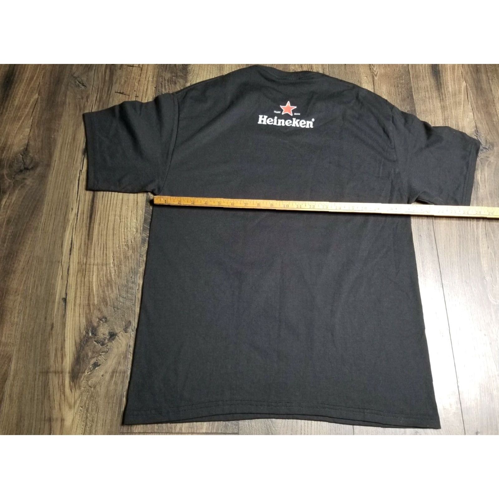 Hanes Vintage Heineken San Sebastian Spain T-Shirt Men Large Black Retro Graphic Double-Sided Size US L / EU 52-54 / 3 - 2 Thumbnail