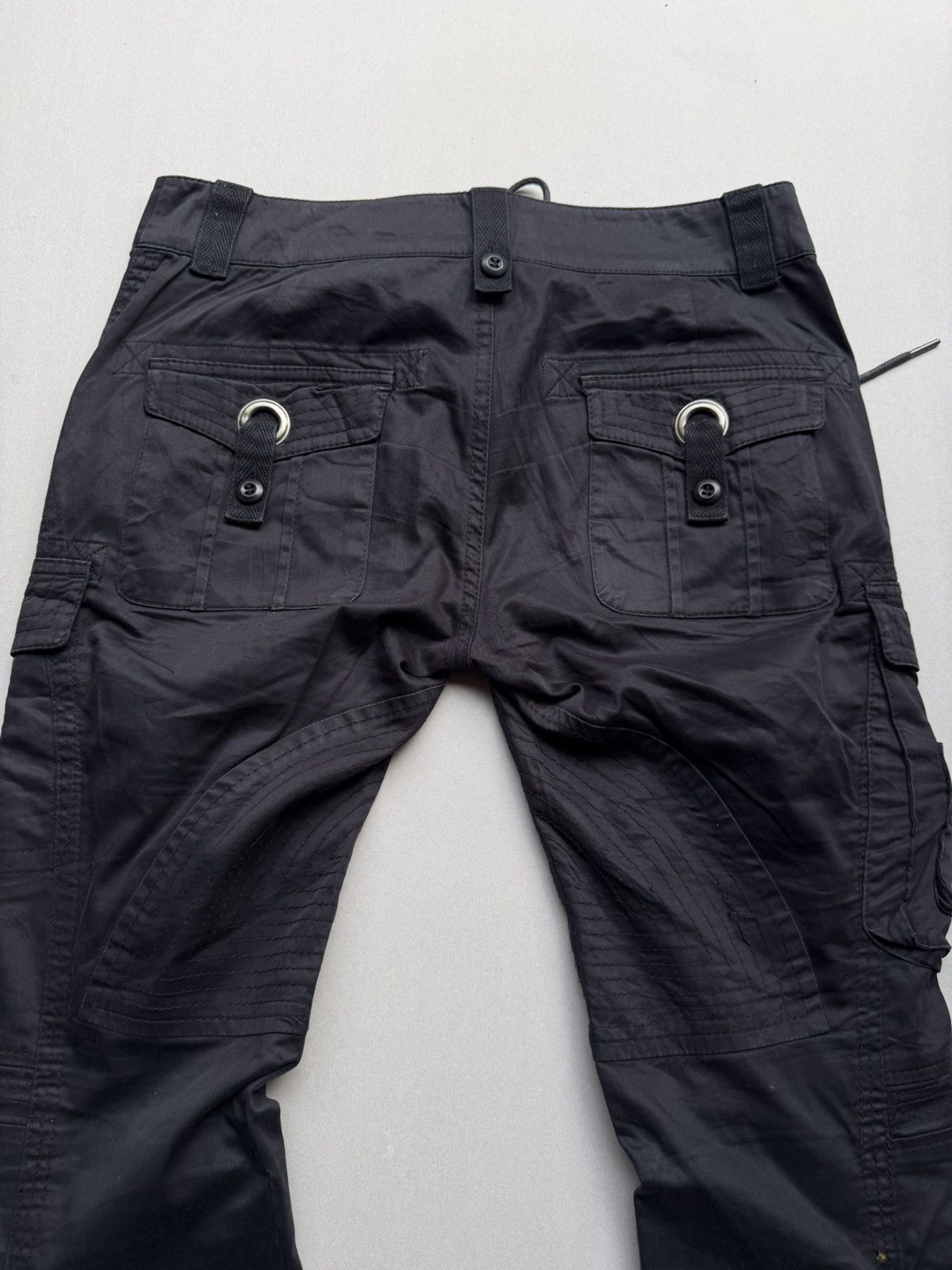 Japanese Brand Atsuro tayama lace up flare cargo pants Size US 28 / EU 44 - 7 Thumbnail