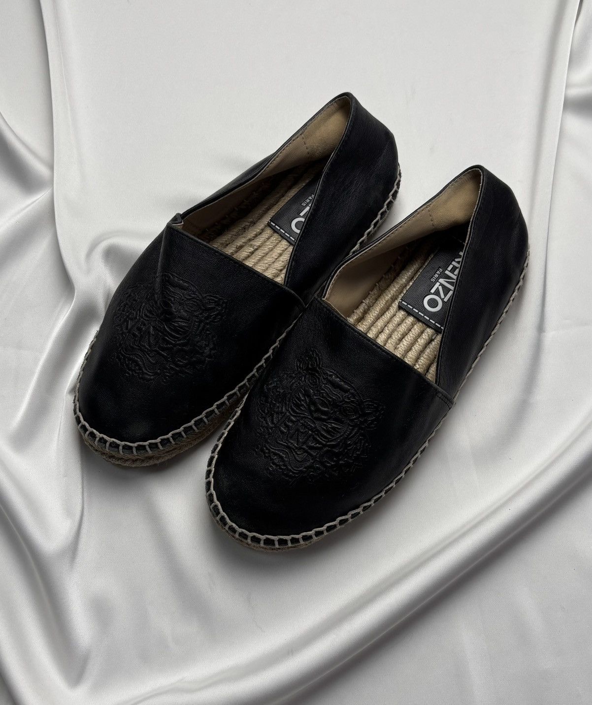 Kenzo Kenzo leather espadrilles with embroidered logo Size US 8 / IT 38 - 1 Thumbnail