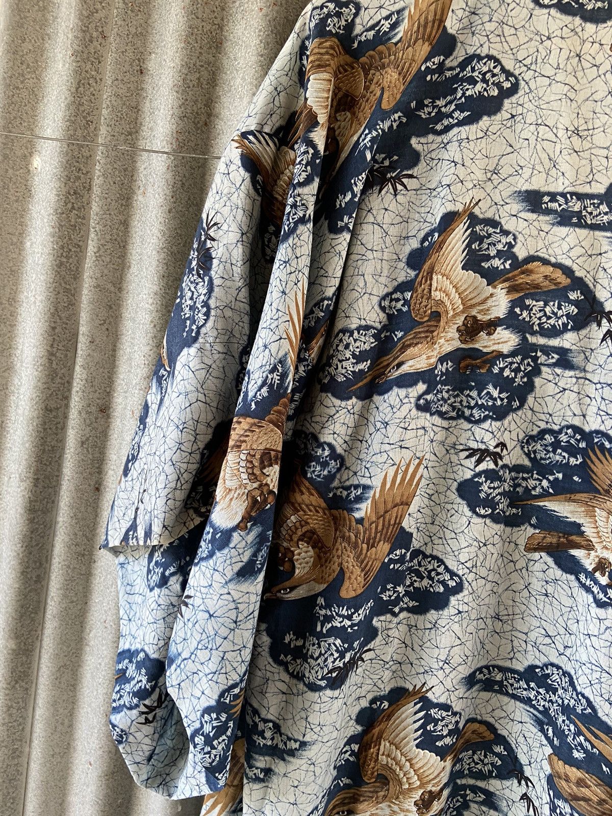 Komono Vintage Japanese Kimono Eagles Mountain Landscape Size US L / EU 52-54 / 3 - 9 Thumbnail