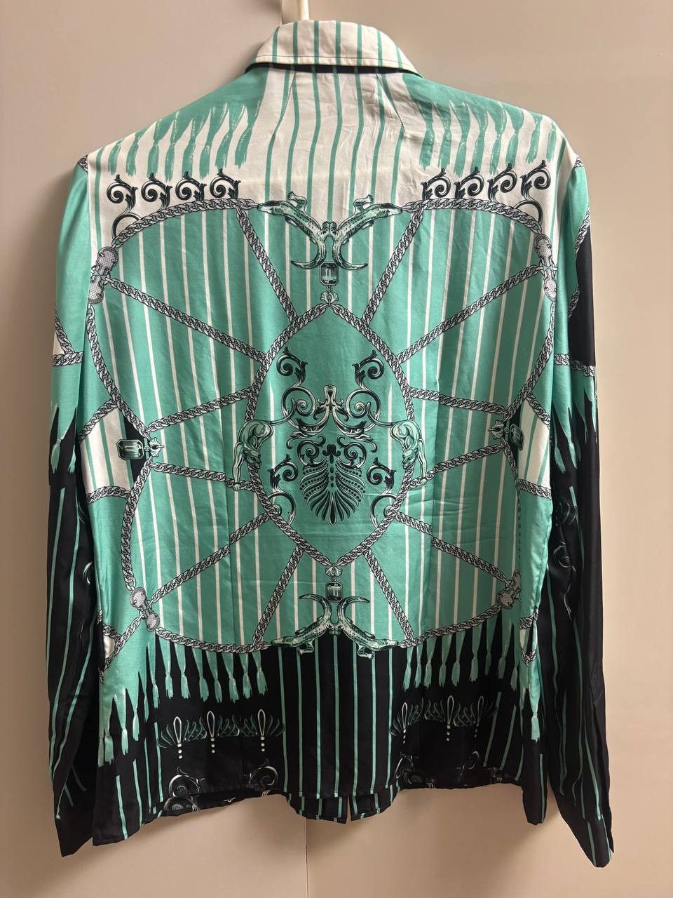 Versace Gianni Versace Collection 100% Silk Baroque Shirt Portugal Size M / US 6-8 / IT 42-44 - 4 Thumbnail