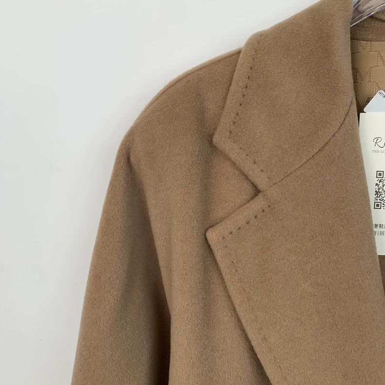 Max Mara Max Mara 101801 Collection Brown Sheepwool Lapel Double Br Size XXS / US 00 / IT 34 - 3 Thumbnail