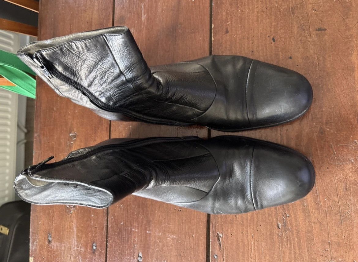 Jean Baptiste Rautureau Jean Baptiste Rautureau Black Leather Zipboots Size US 8 / EU 41 - 3 Thumbnail