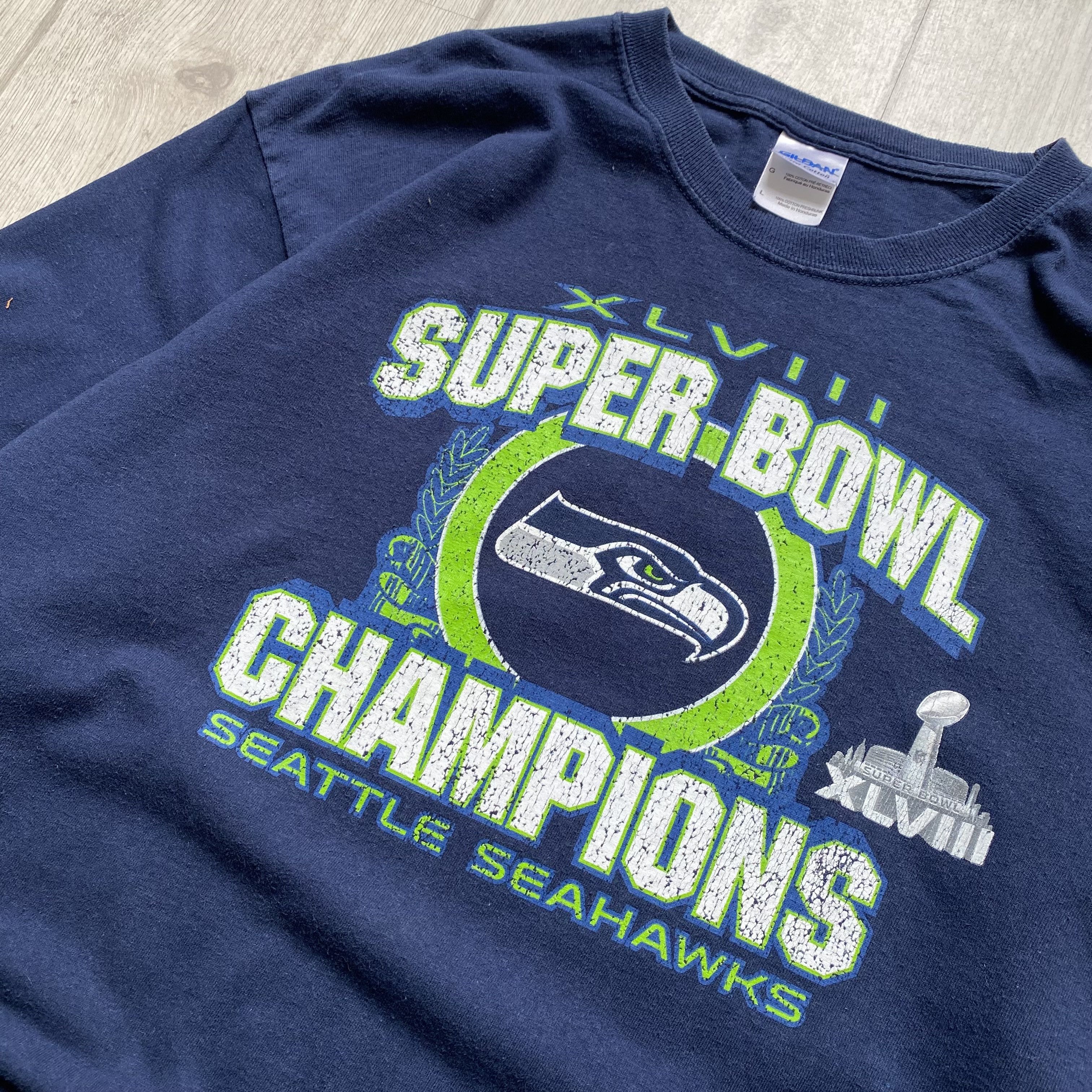 NFL 🏈 Superbowl Vintage Seatle Seahawks Longsleeve Tee Size US M / EU 48-50 / 2 - 4 Thumbnail