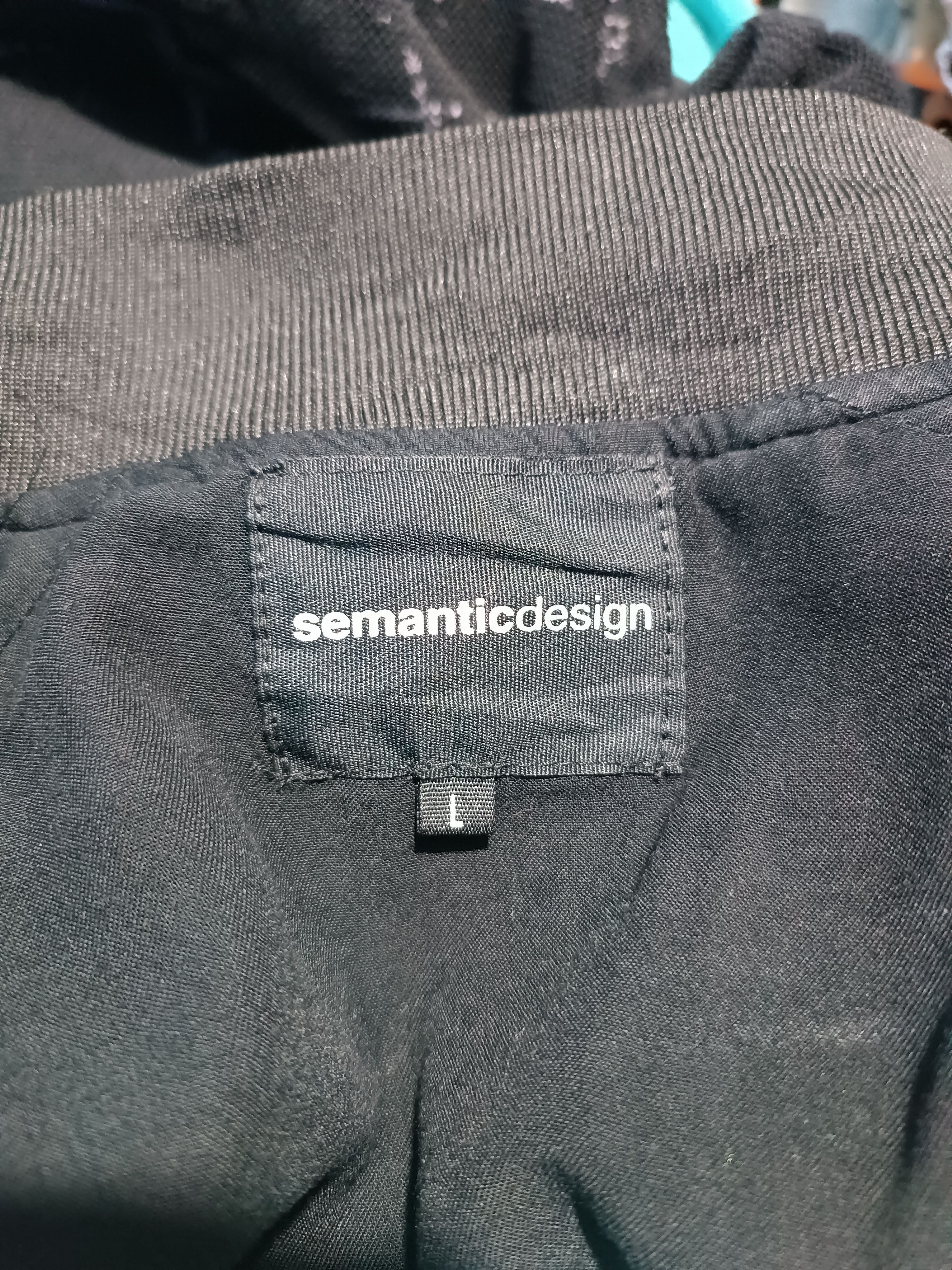 semanticdesign Sematic Design Zip-Up Mesh Bomber Art Lining Rayon Size US L / EU 52-54 / 3 - 9 Thumbnail