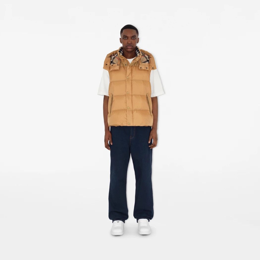 Burberry o1w1db10824 Detachable Sleeve Nylon Puffer Jacket in Honey Size US L / EU 52-54 / 3 - 6 Thumbnail