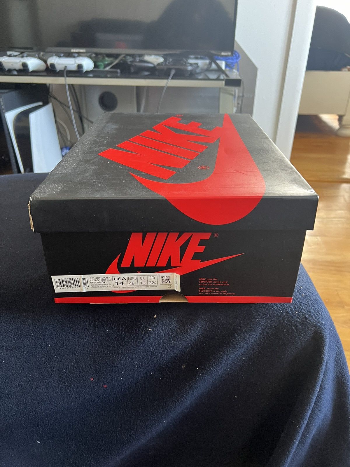 Jordan Brand × Nike 2020 Air Jordan 1 Retro High OG 'Royal Toe' NDS Size US 14 / EU 47 - 2 Thumbnail