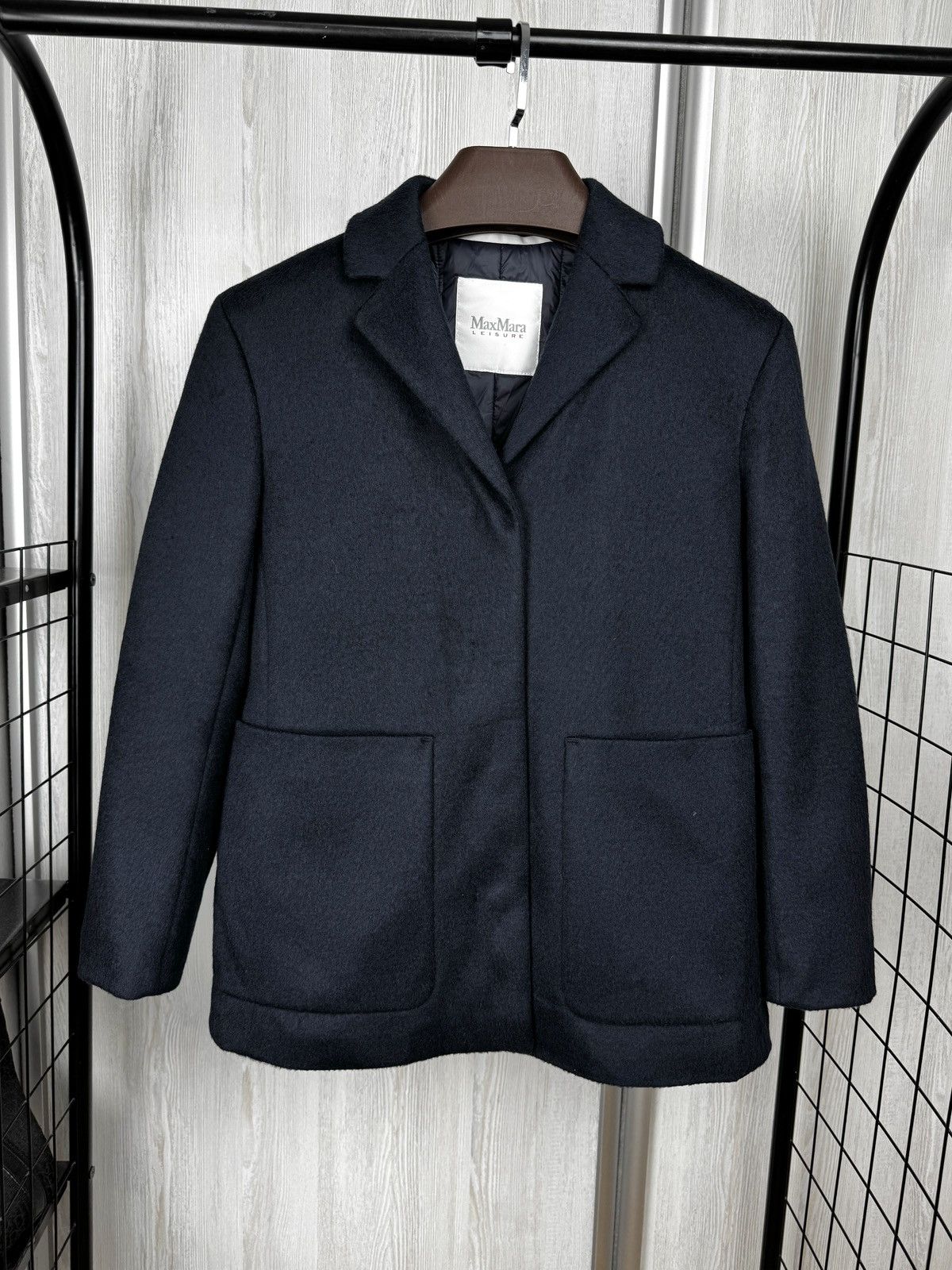 Max Mara MAX MARA LEISURE Midnight blue Piacere jacket Size M / US 6-8 / IT 42-44 - 1 Thumbnail
