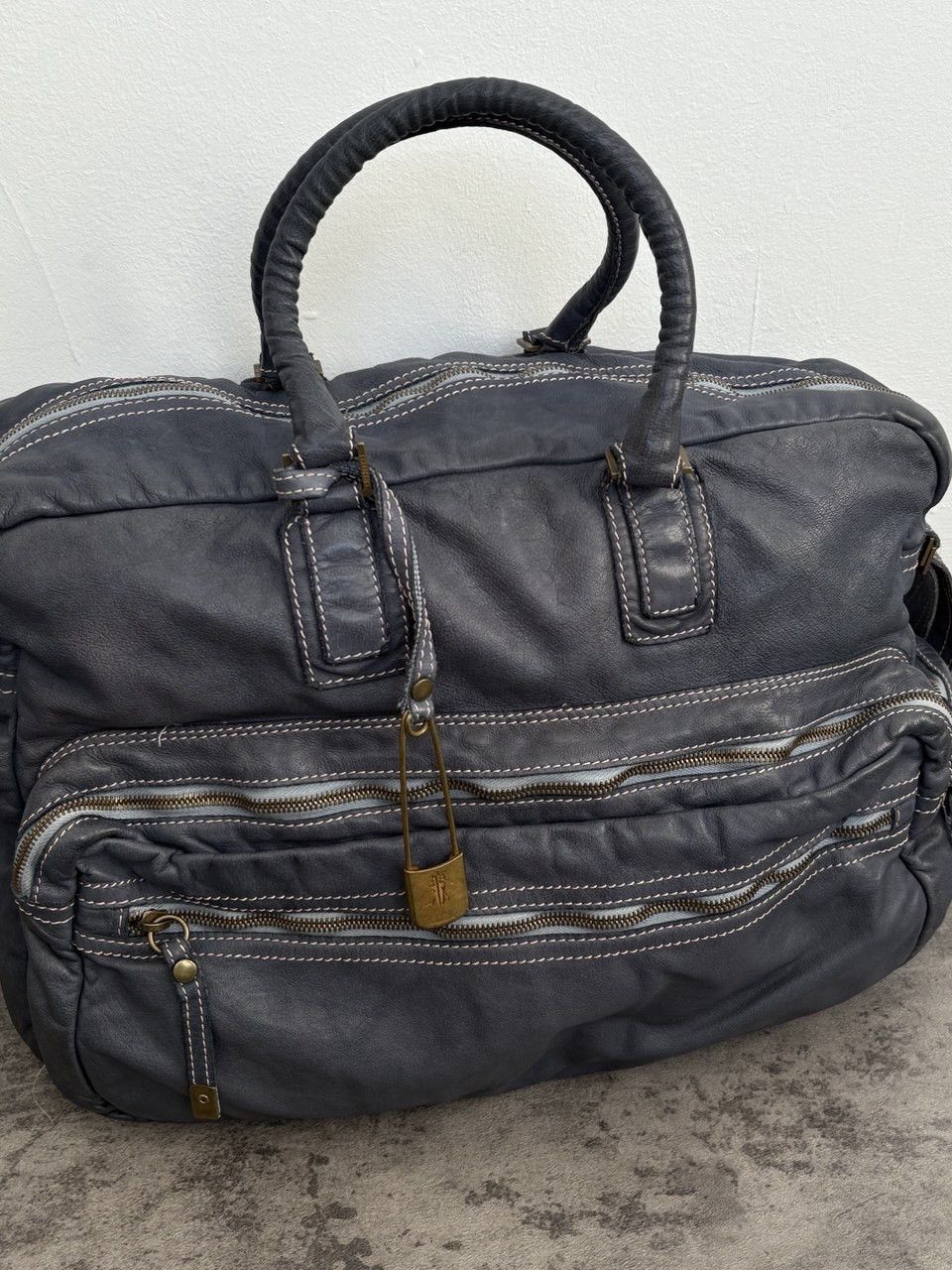Other Sissi Rossi Vintage Italy Big Leather Bag Size ONE SIZE - 3 Thumbnail