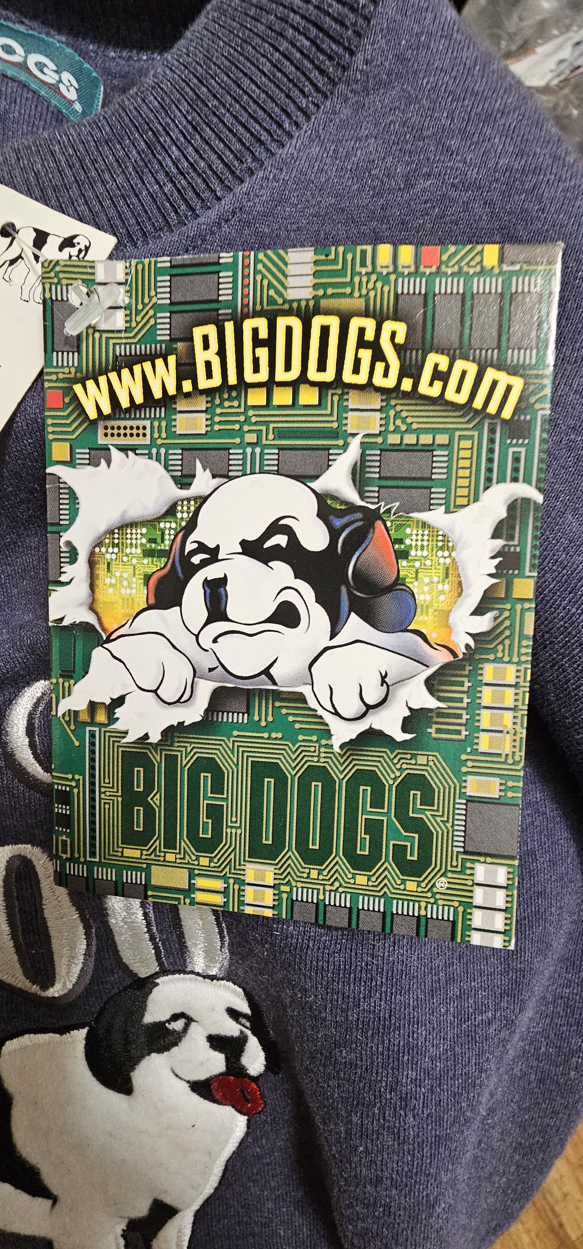 Big Dogs Vintage Big Dogs 2000 Fleece Sweatshirt Size Medium Size US M / EU 48-50 / 2 - 11 Thumbnail